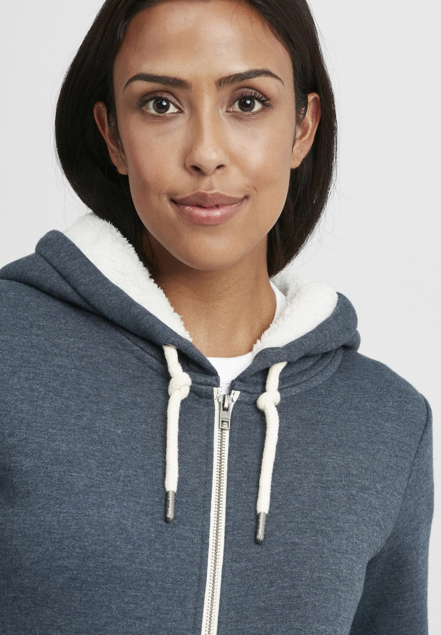 OXMO Oxbinja - Sudadera Con Cremallera - Insignia Blue Melange 4 OXMO Oxbinja - Sudadera Con Cremallera - Insignia Blue Melange - Imagen 4
