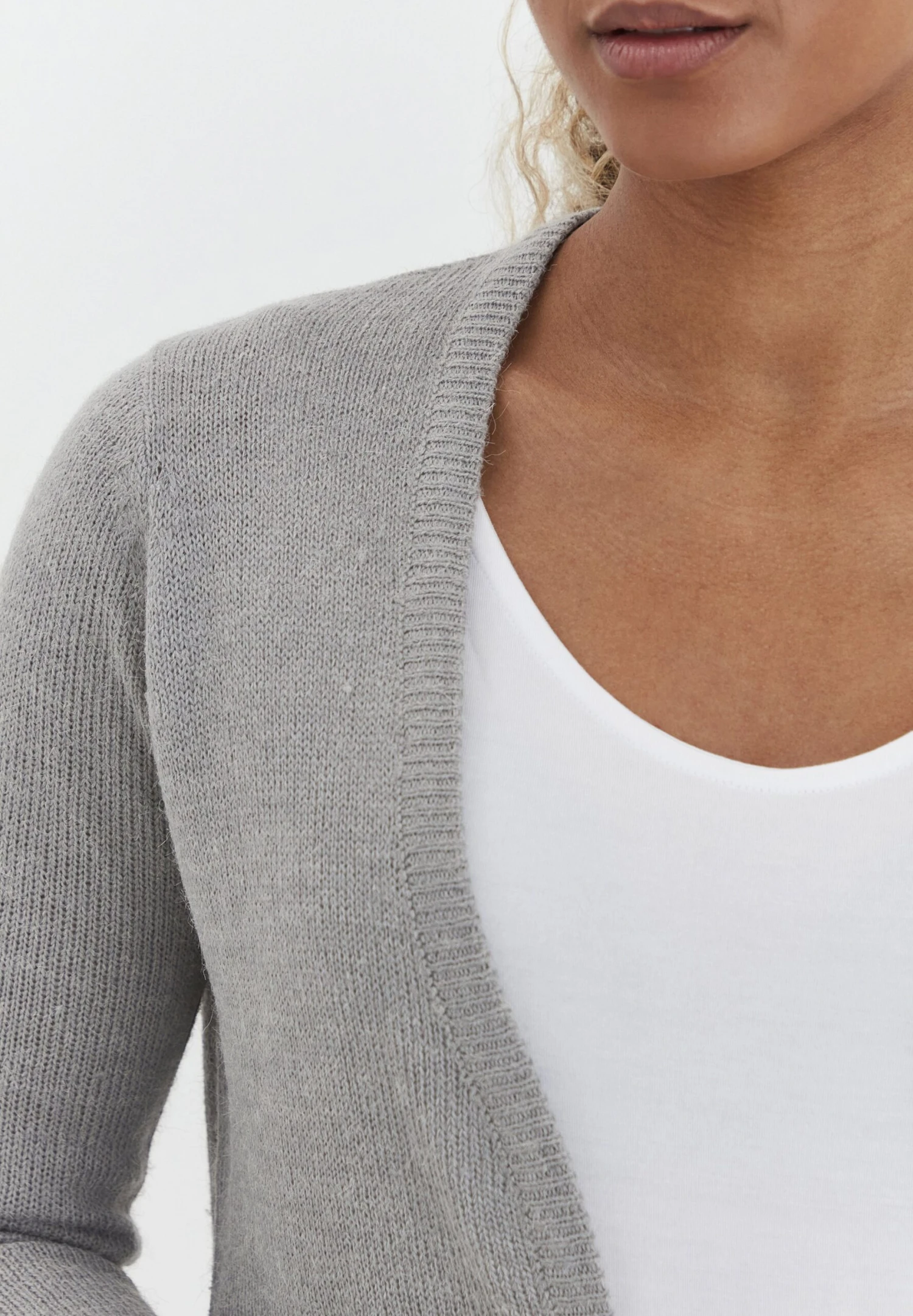 OXMO Oxnena - Chaqueta De Punto - Stone Mix 4 OXMO Oxnena - Chaqueta De Punto - Stone Mix - Imagen 4