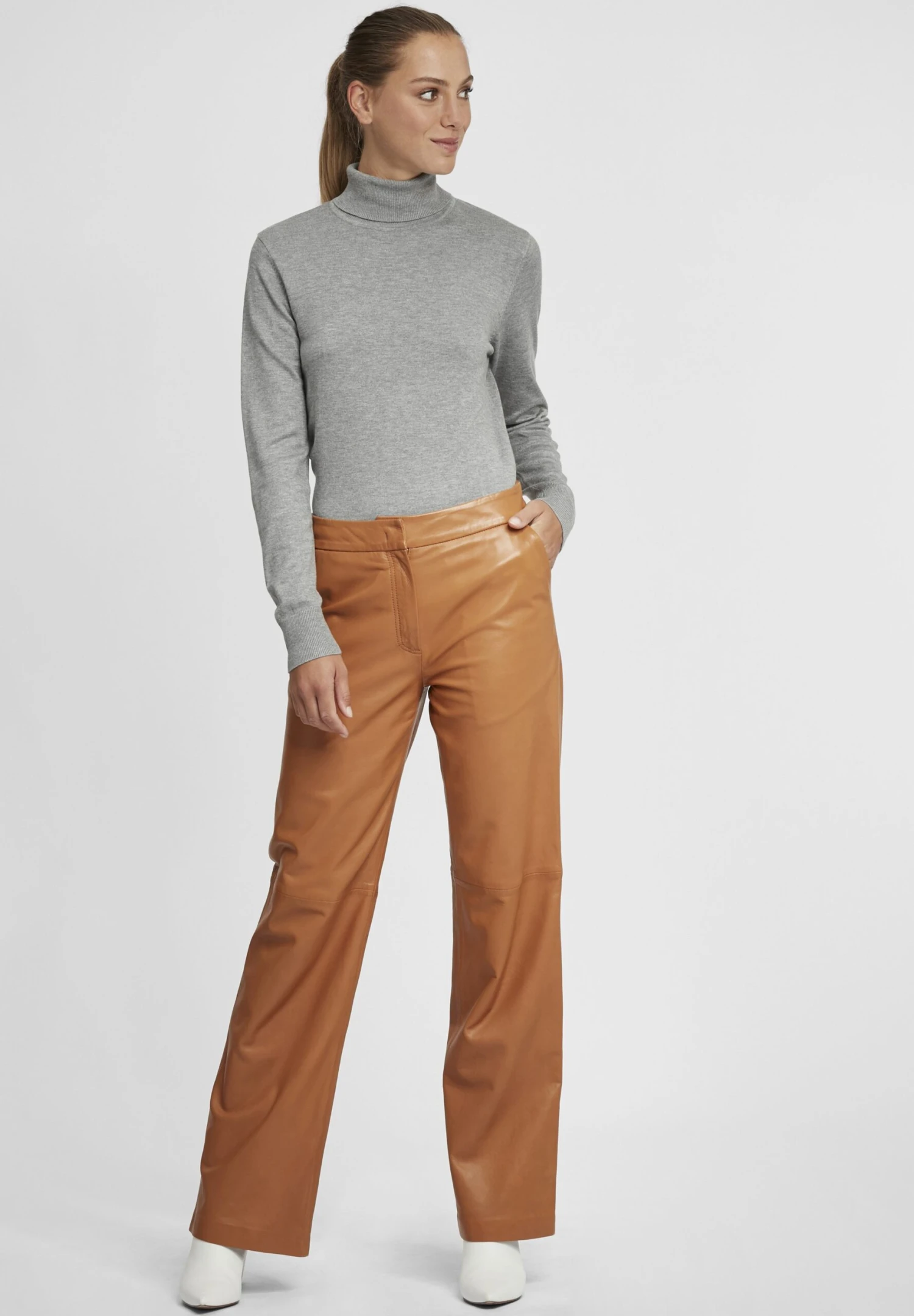 OXMO Oxwina - Jersey De Punto - Medium Grey Melange 2 OXMO Oxwina - Jersey De Punto - Medium Grey Melange - Imagen 2