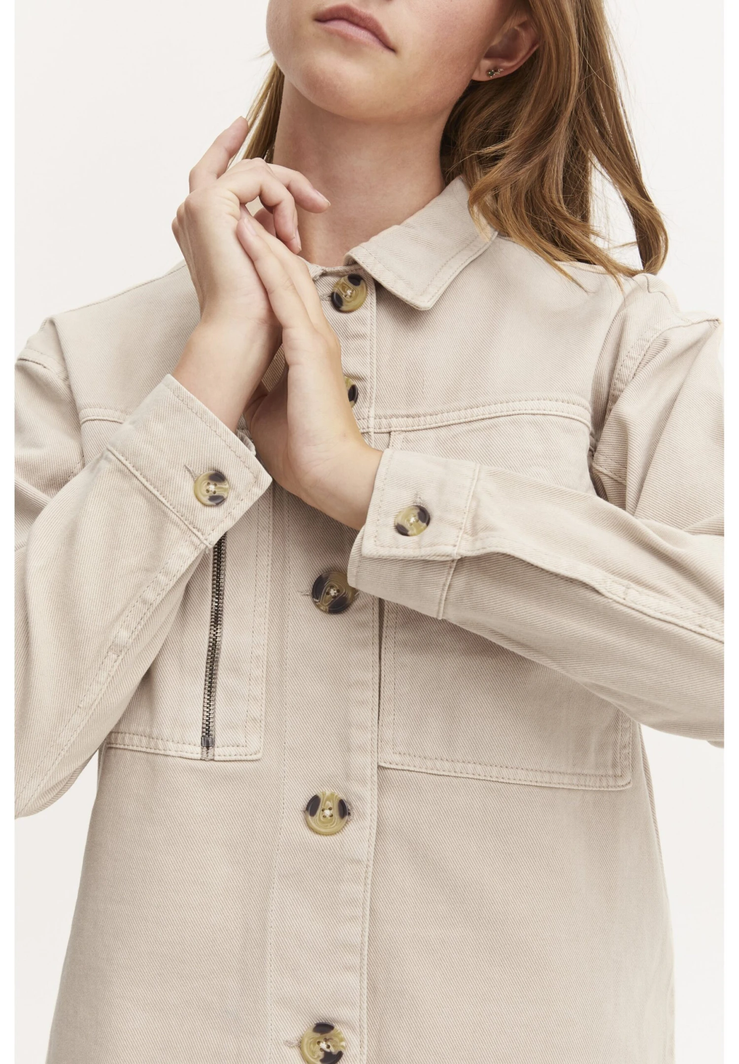 OXMO Chaqueta Vaquera - Cement 4 OXMO Chaqueta Vaquera - Cement - Imagen 4