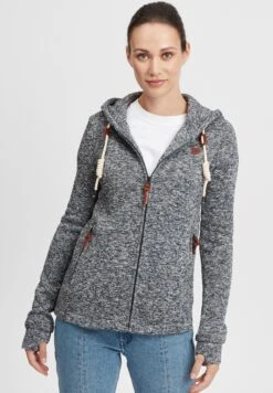 OXMO Oxthory - Sudadera Con Cremallera - Dark Grey