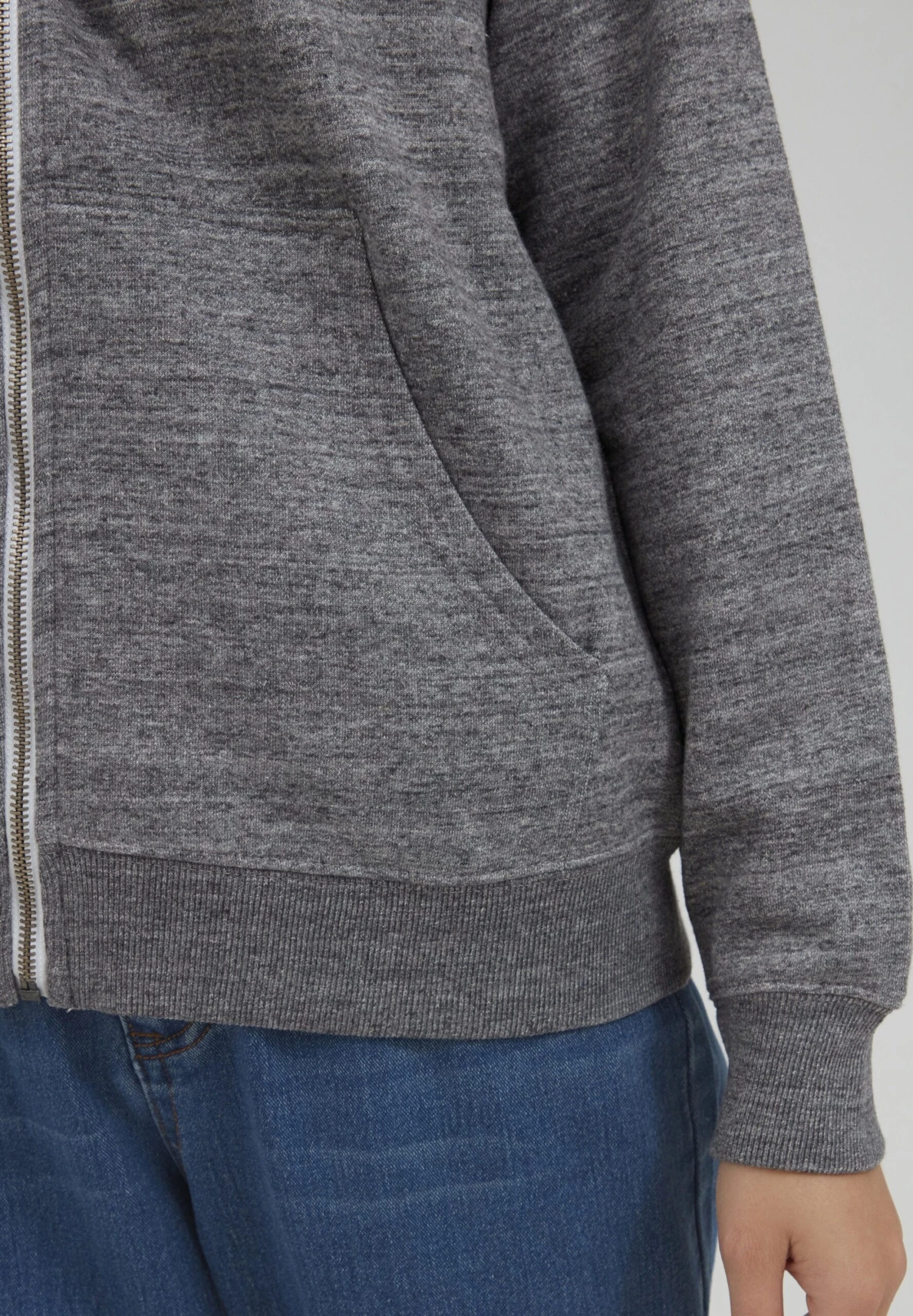 OXMO Oxhelna - Sudadera Con Cremallera - Pewter Melange 5 OXMO Oxhelna - Sudadera Con Cremallera - Pewter Melange - Imagen 5