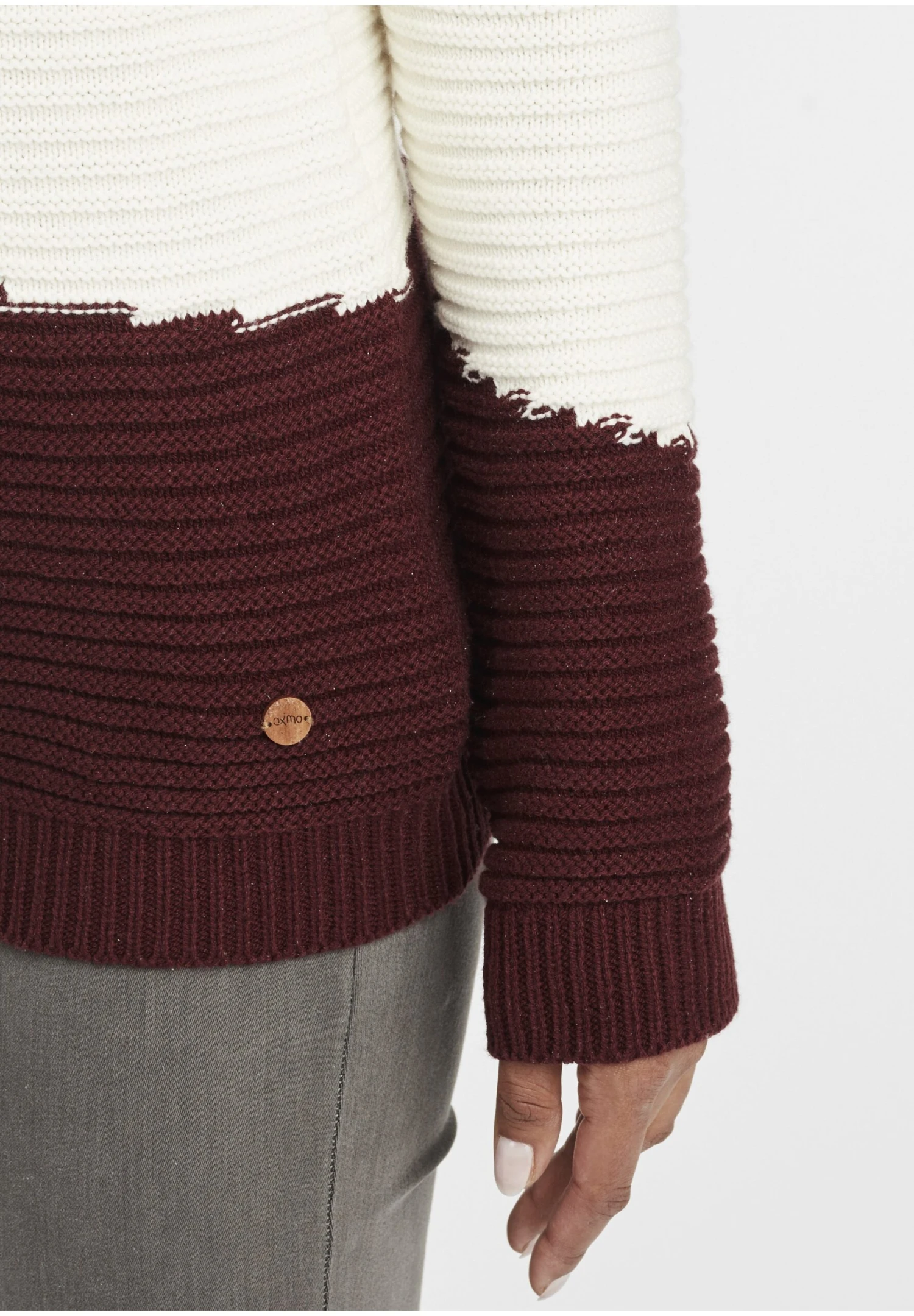 OXMO Oxolma - Jersey De Punto - Mahogany Rose 5 OXMO Oxolma - Jersey De Punto - Mahogany Rose - Imagen 5