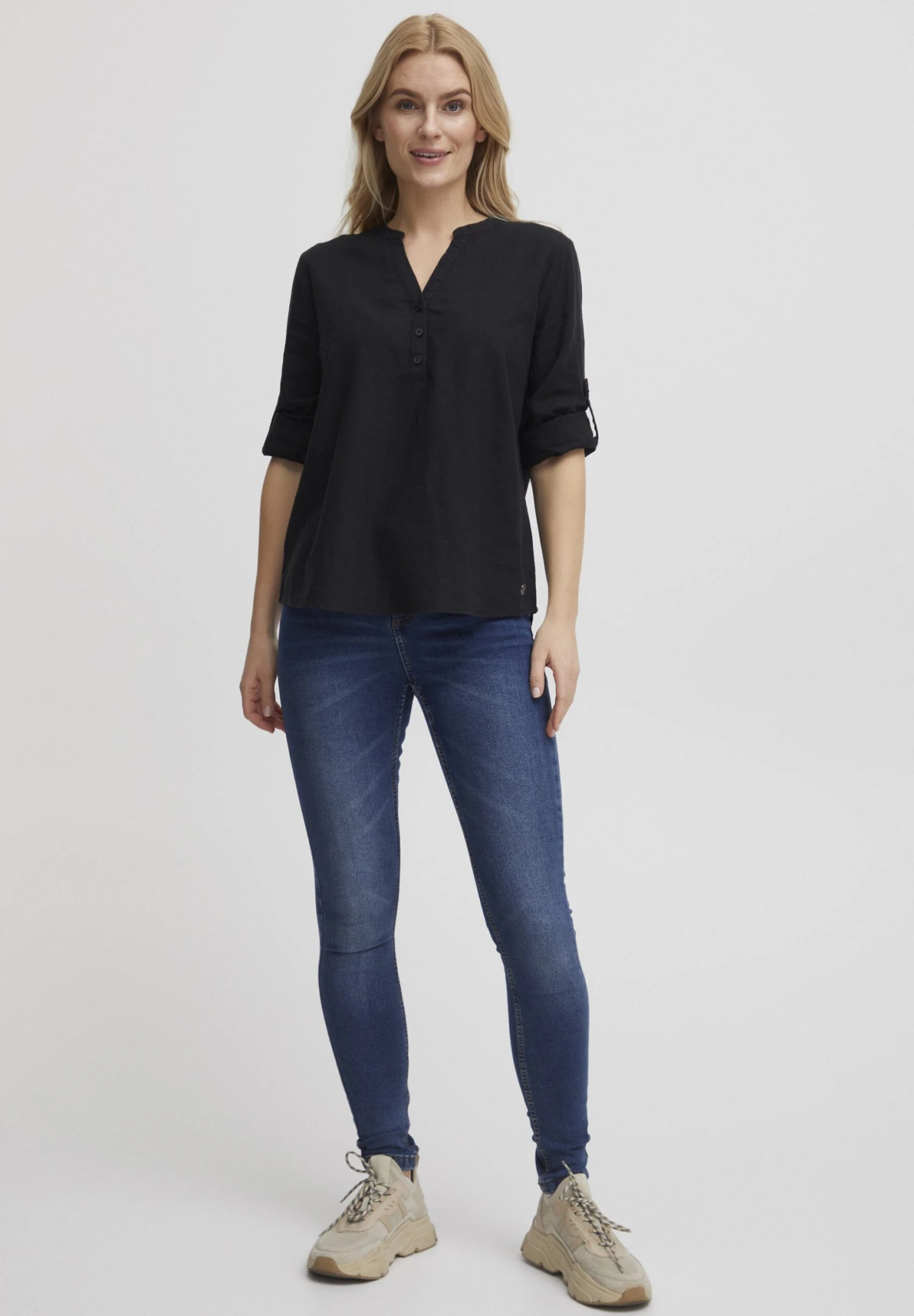 OXMO Oxanja - Blusa - Black 2 OXMO Oxanja - Blusa - Black - Imagen 2