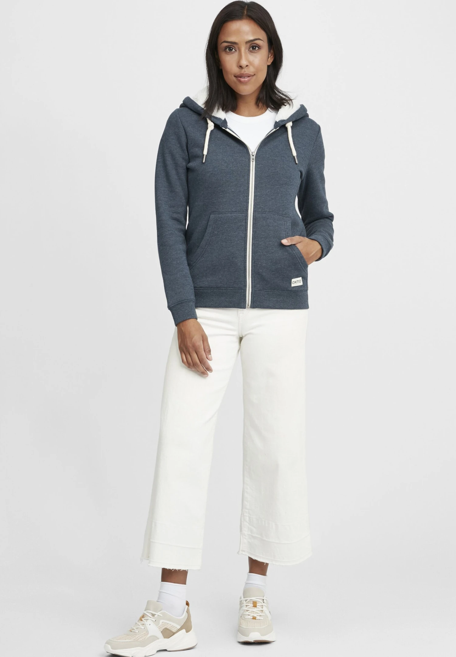 OXMO Oxbinja - Sudadera Con Cremallera - Insignia Blue Melange 2 OXMO Oxbinja - Sudadera Con Cremallera - Insignia Blue Melange - Imagen 2