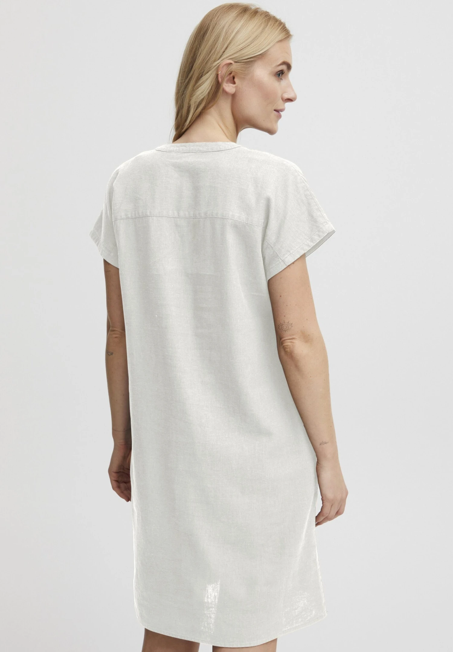 OXMO Oxanette-Me - Vestido Informal - Off White 3 OXMO Oxanette-Me - Vestido Informal - Off White - Imagen 3