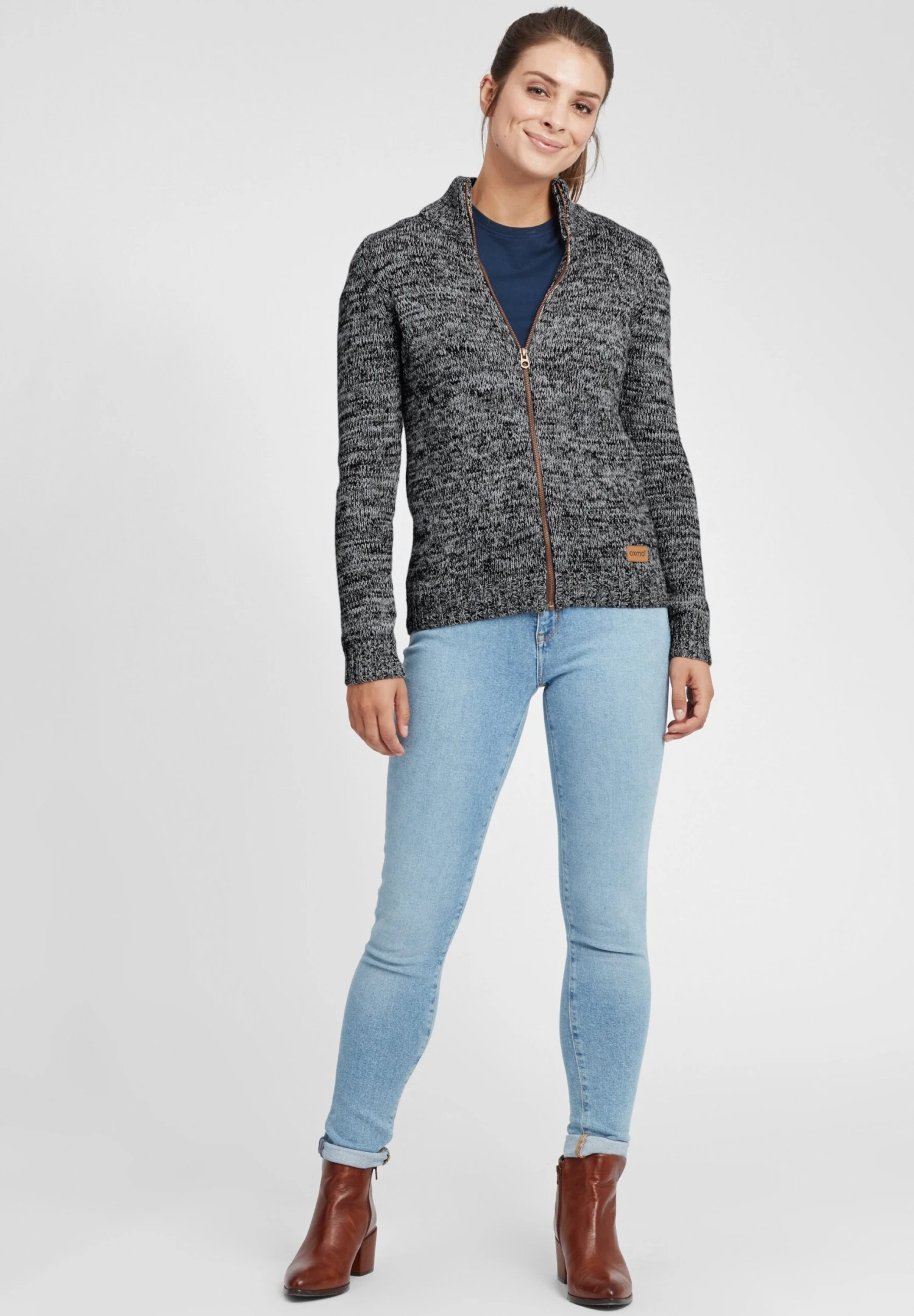 OXMO Oxphenix - Chaqueta De Punto - Black 2 OXMO Oxphenix - Chaqueta De Punto - Black - Imagen 2