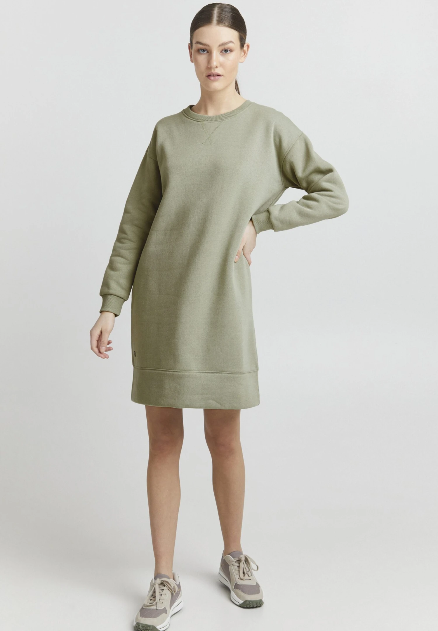 OXMO Holly - Vestido Informal - Seagrass 2 OXMO Holly - Vestido Informal - Seagrass - Imagen 2