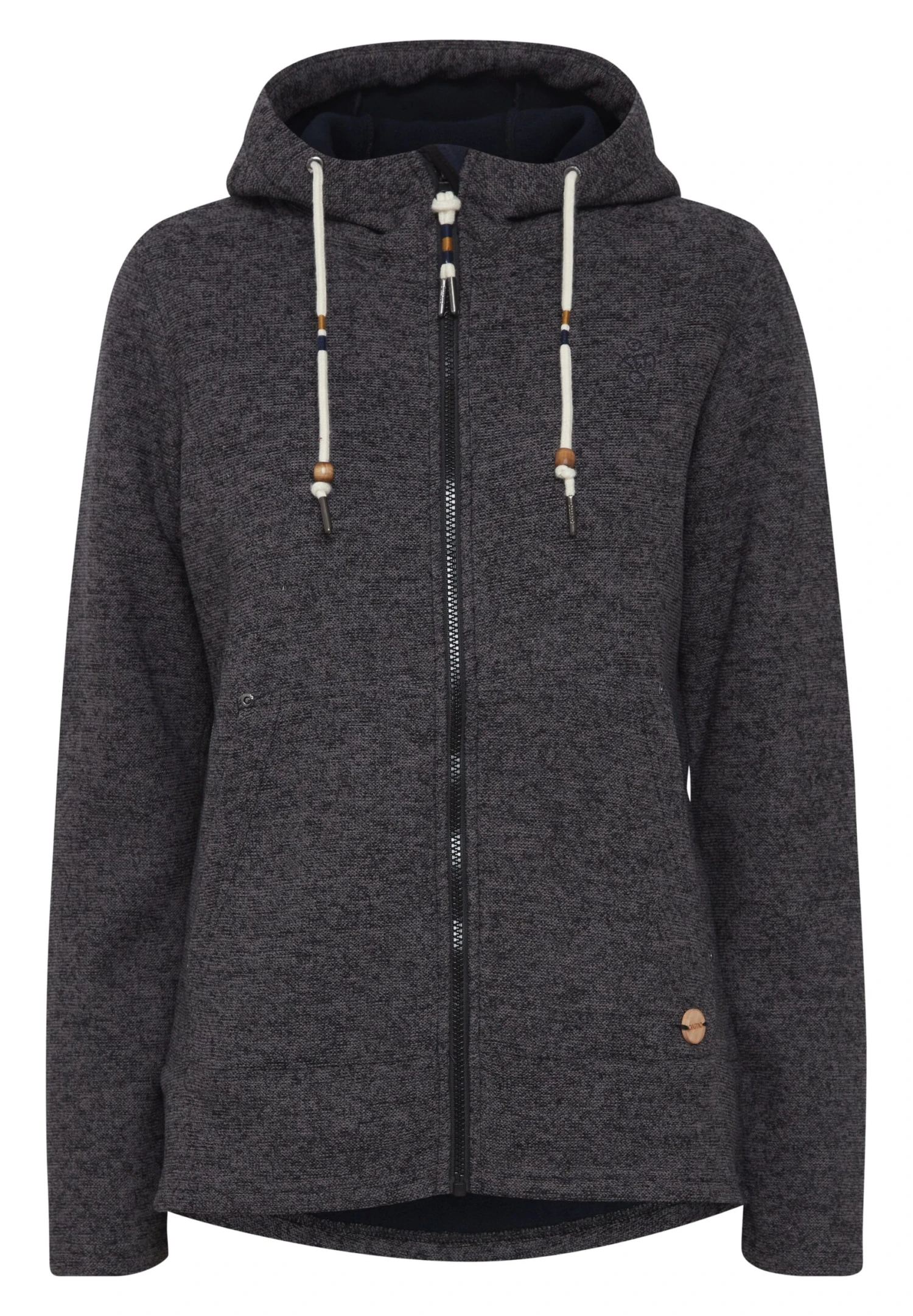 OXMO Oxfia - Sudadera Con Cremallera - Black 6 OXMO Oxfia - Sudadera Con Cremallera - Black - Imagen 6