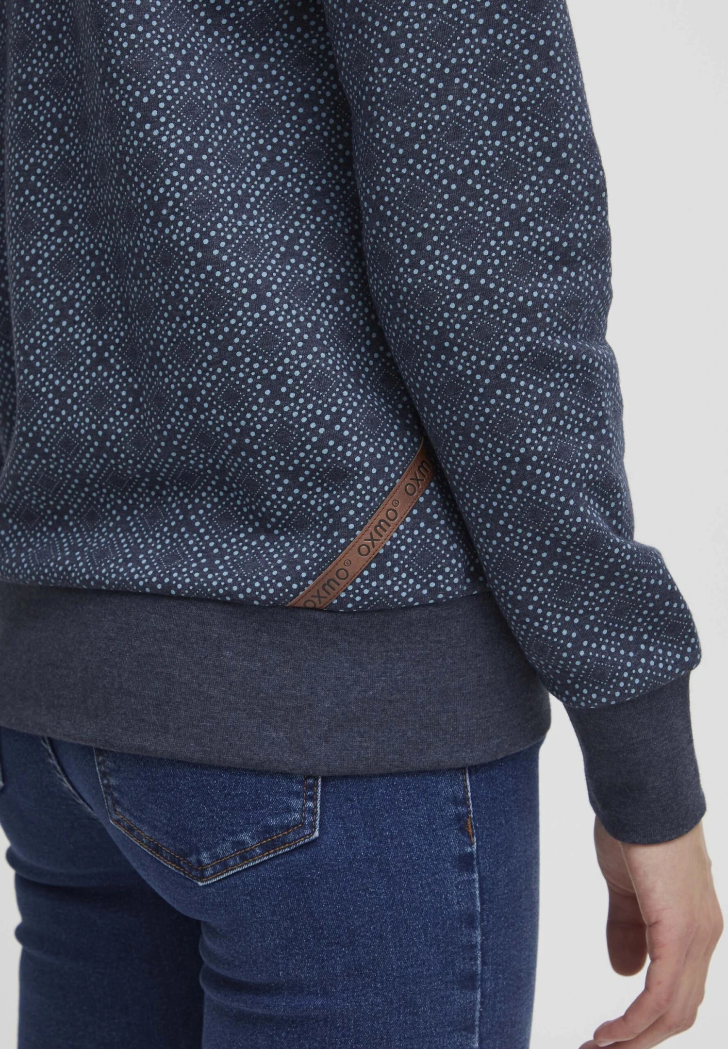 OXMO Vendela - Sudadera Con Cremallera - Total Eclipse Melange 5 OXMO Vendela - Sudadera Con Cremallera - Total Eclipse Melange - Imagen 5