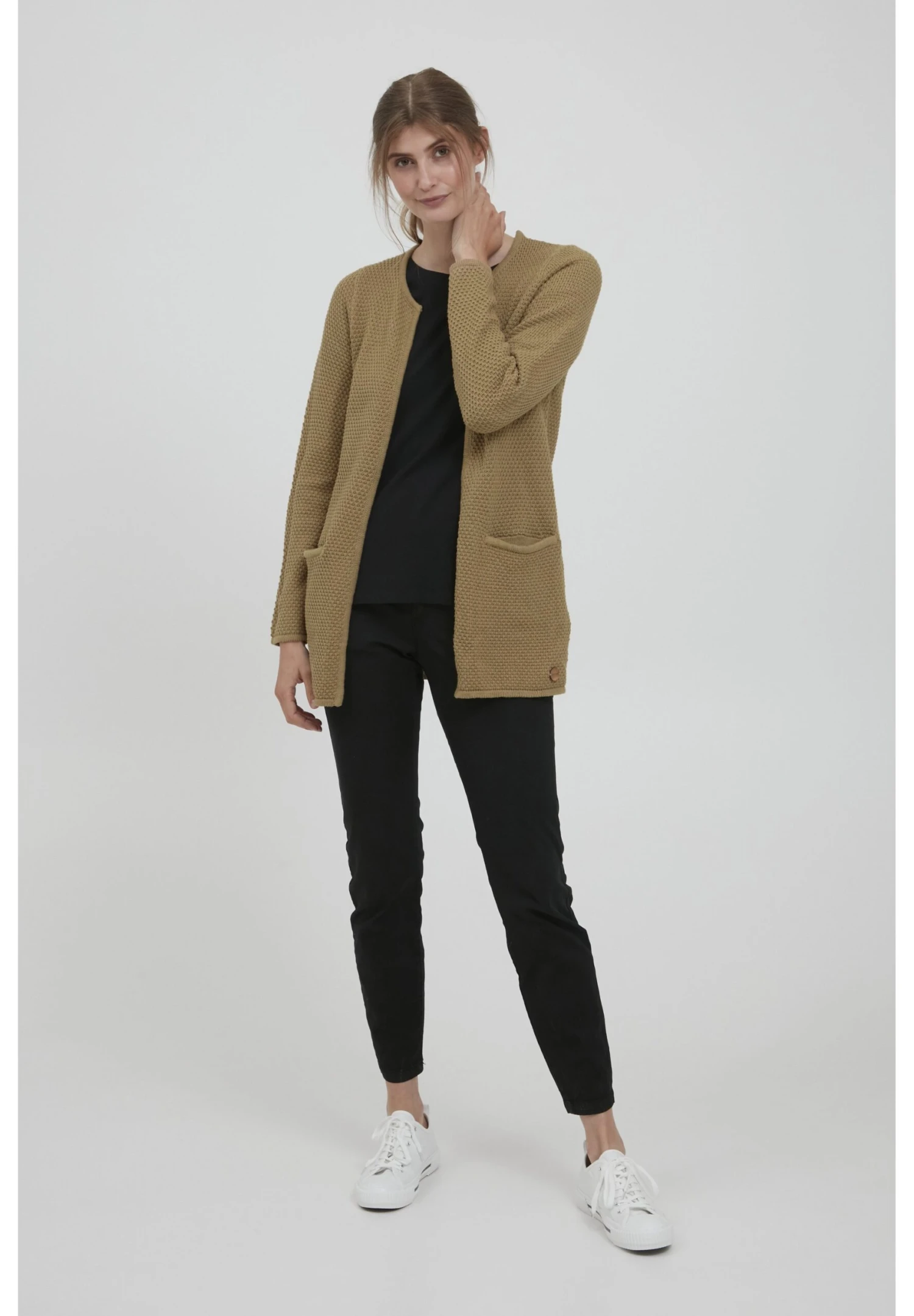 OXMO Oxhilda - Chaqueta De Punto - Kelp 2 OXMO Oxhilda - Chaqueta De Punto - Kelp - Imagen 2