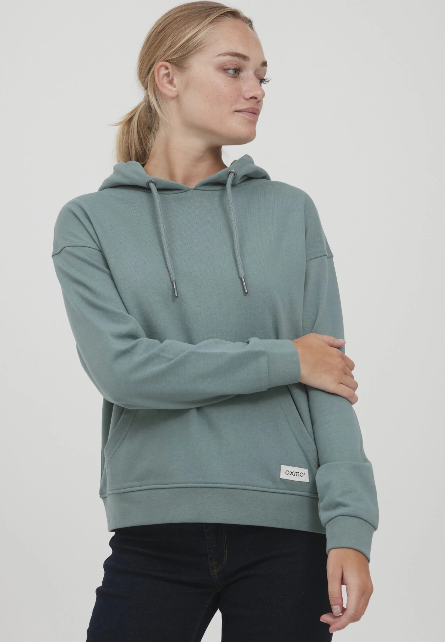 OXMO Oxgreta - Jersey Con Capucha - Goblin Green 1 OXMO Oxgreta - Jersey Con Capucha - Goblin Green