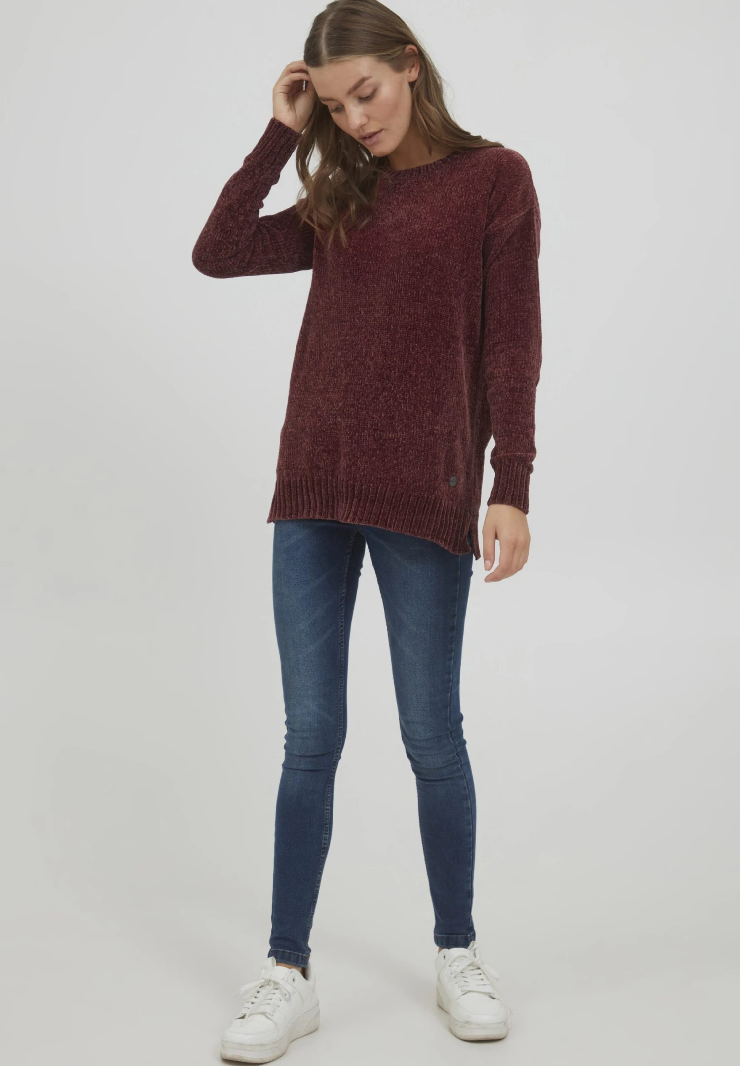 OXMO Oxelvina - Jersey De Punto - Wine Red 2 OXMO Oxelvina - Jersey De Punto - Wine Red - Imagen 2