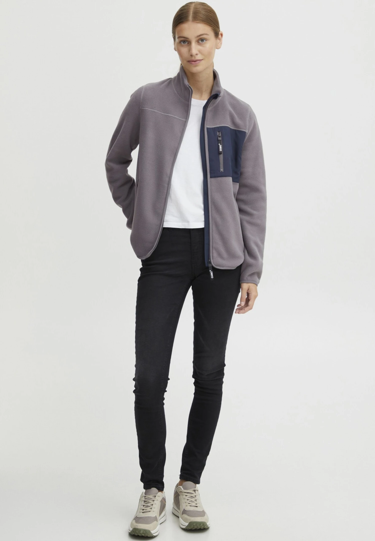 OXMO Oxnymfe - Forro Polar - Pewter 2 OXMO Oxnymfe - Forro Polar - Pewter - Imagen 2