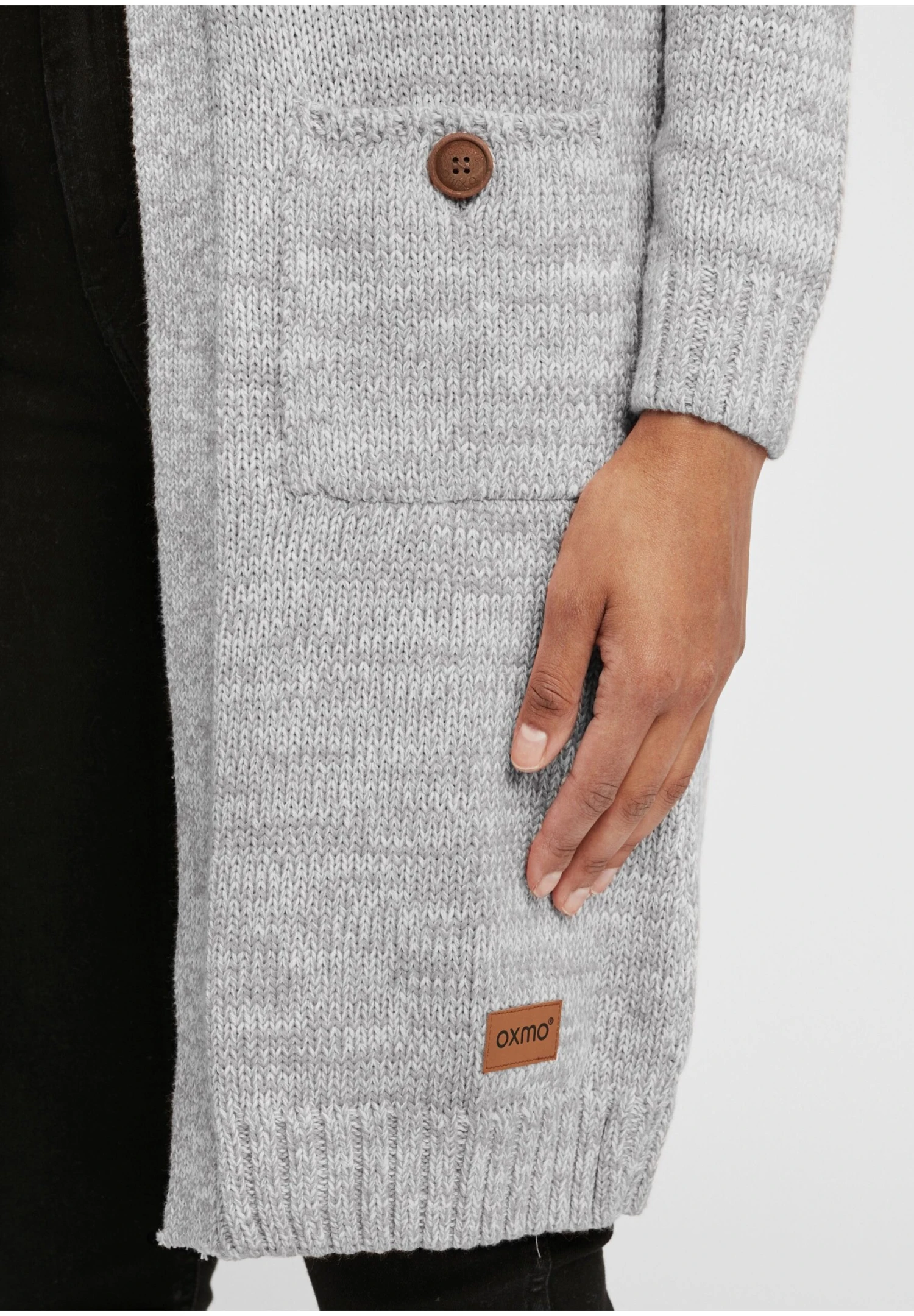 OXMO Oxphiletta - Chaqueta De Punto - Lig Grey M 6 OXMO Oxphiletta - Chaqueta De Punto - Lig Grey M - Imagen 6