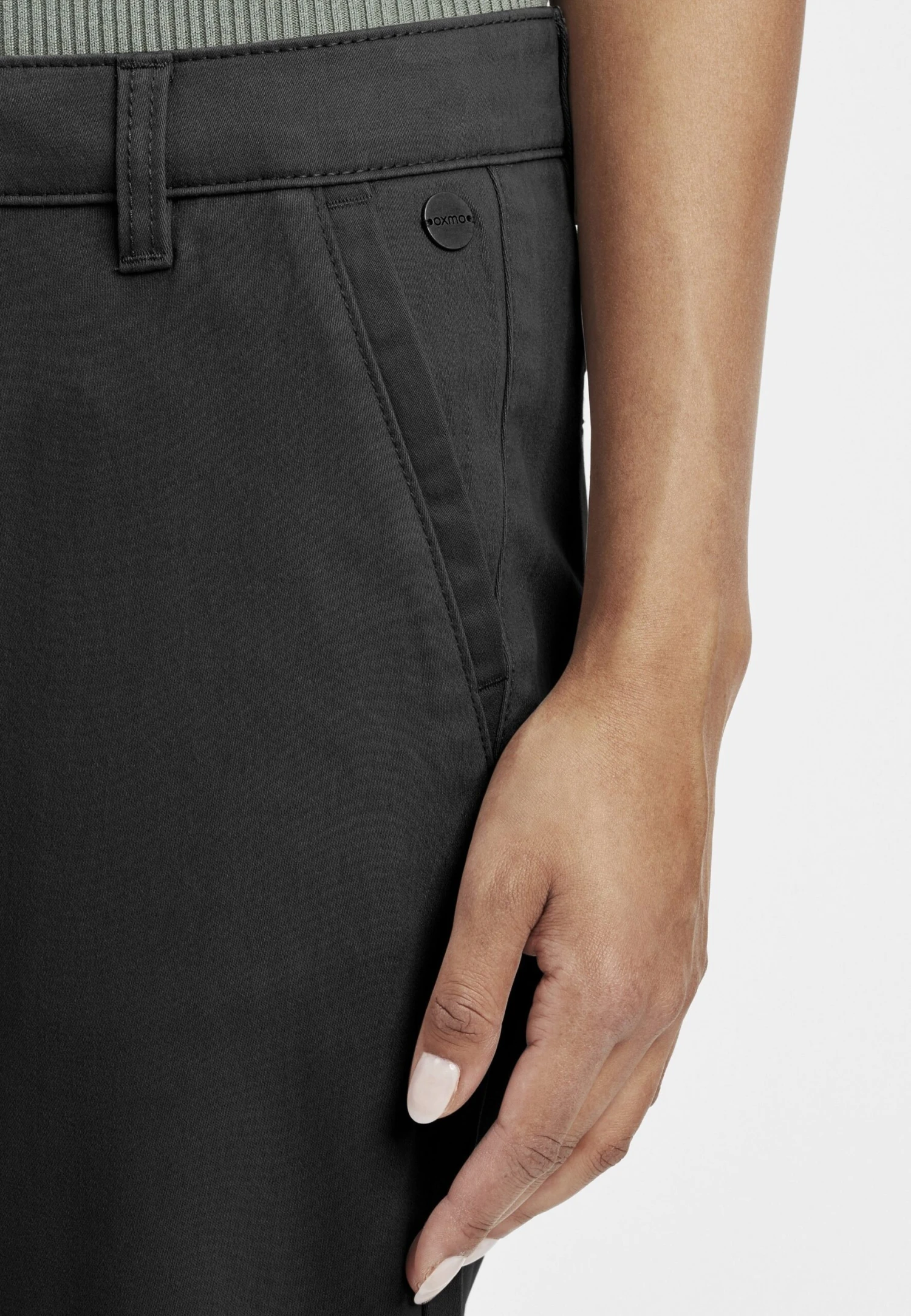 OXMO Oxdoneta - Pantalones Chinos - Black 4 OXMO Oxdoneta - Pantalones Chinos - Black - Imagen 4