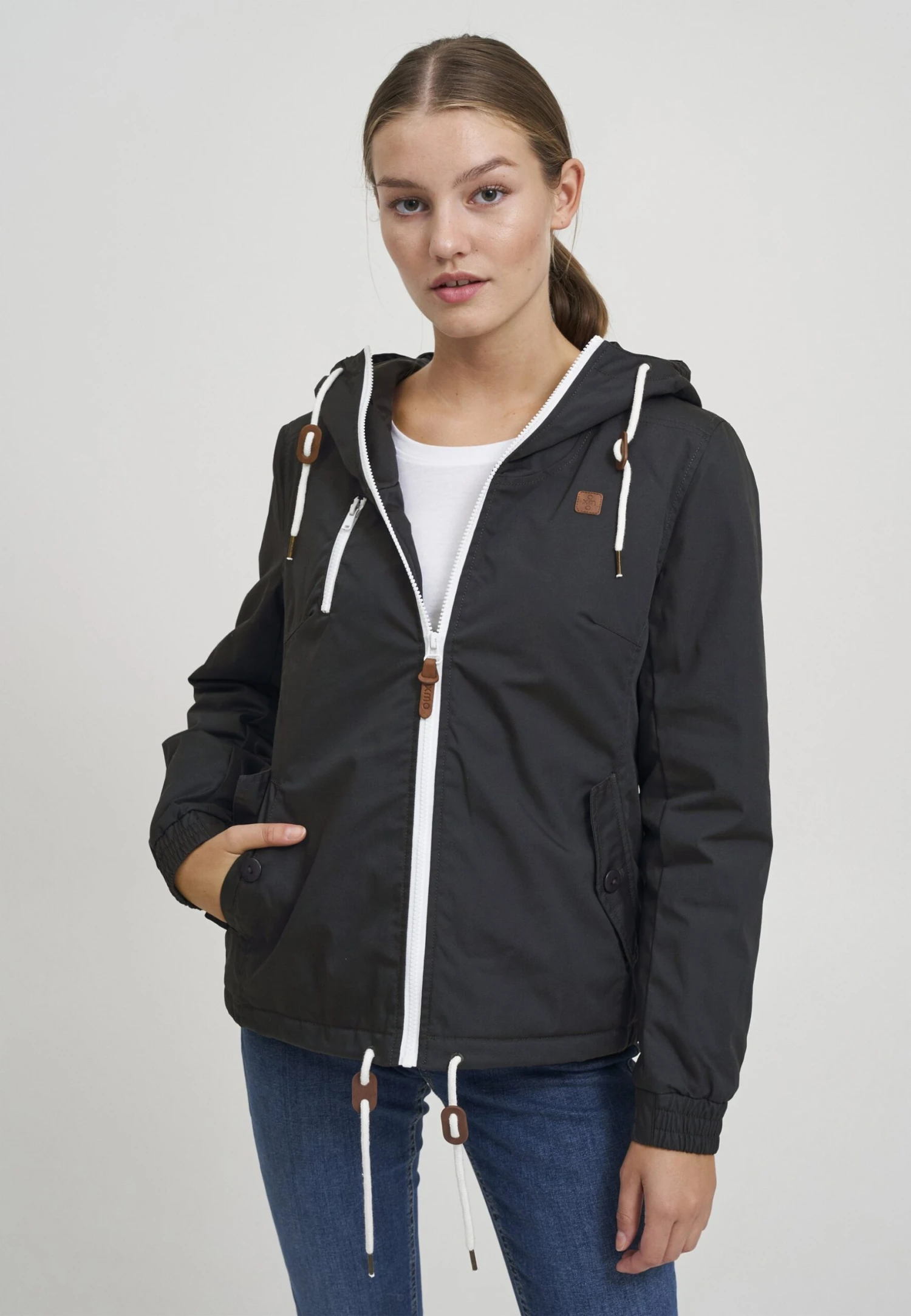 OXMO Oxtilda - Chaqueta De Entretiempo - Dark Grey 1 OXMO Oxtilda - Chaqueta De Entretiempo - Dark Grey