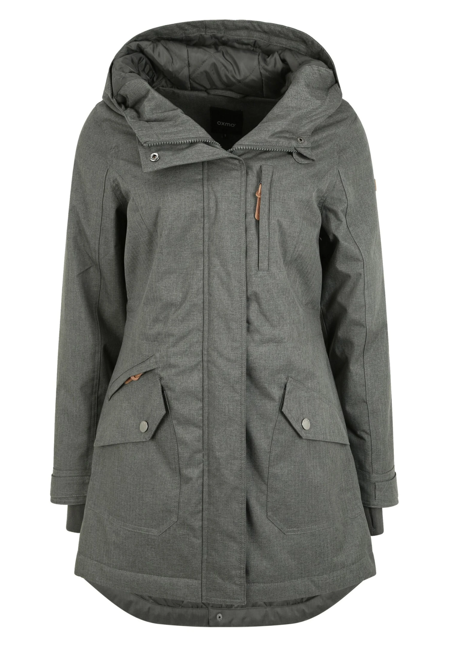 OXMO Oxbella - Parka - Dark Grey 6 OXMO Oxbella - Parka - Dark Grey - Imagen 6