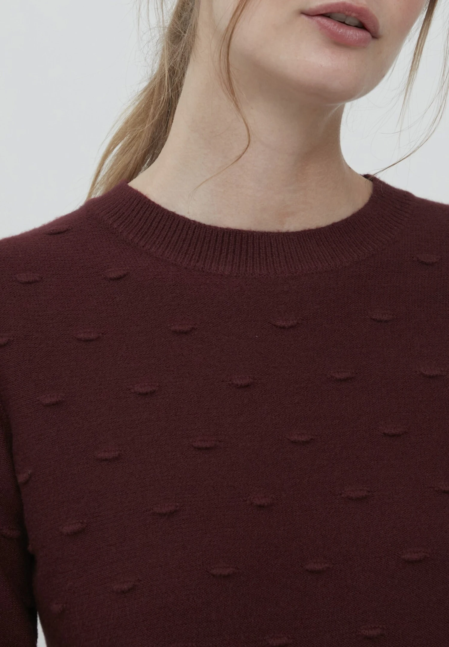 OXMO Oxdotta - Jersey De Punto - Chocolate Truffle 4 OXMO Oxdotta - Jersey De Punto - Chocolate Truffle - Imagen 4