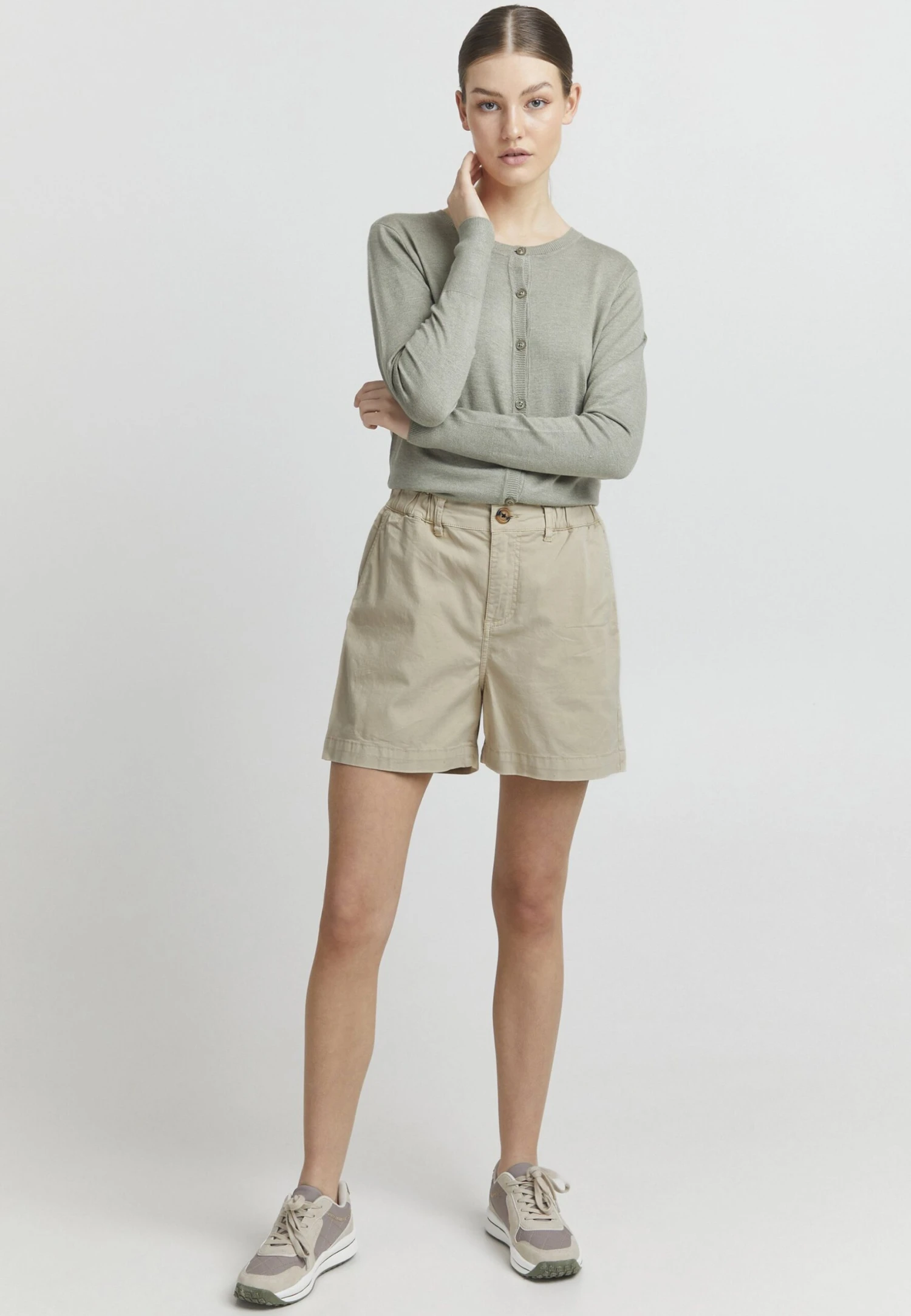 Oxmo Oxchai Me - Shorts - Cement 2 Oxmo Oxchai Me - Shorts - Cement - Imagen 2
