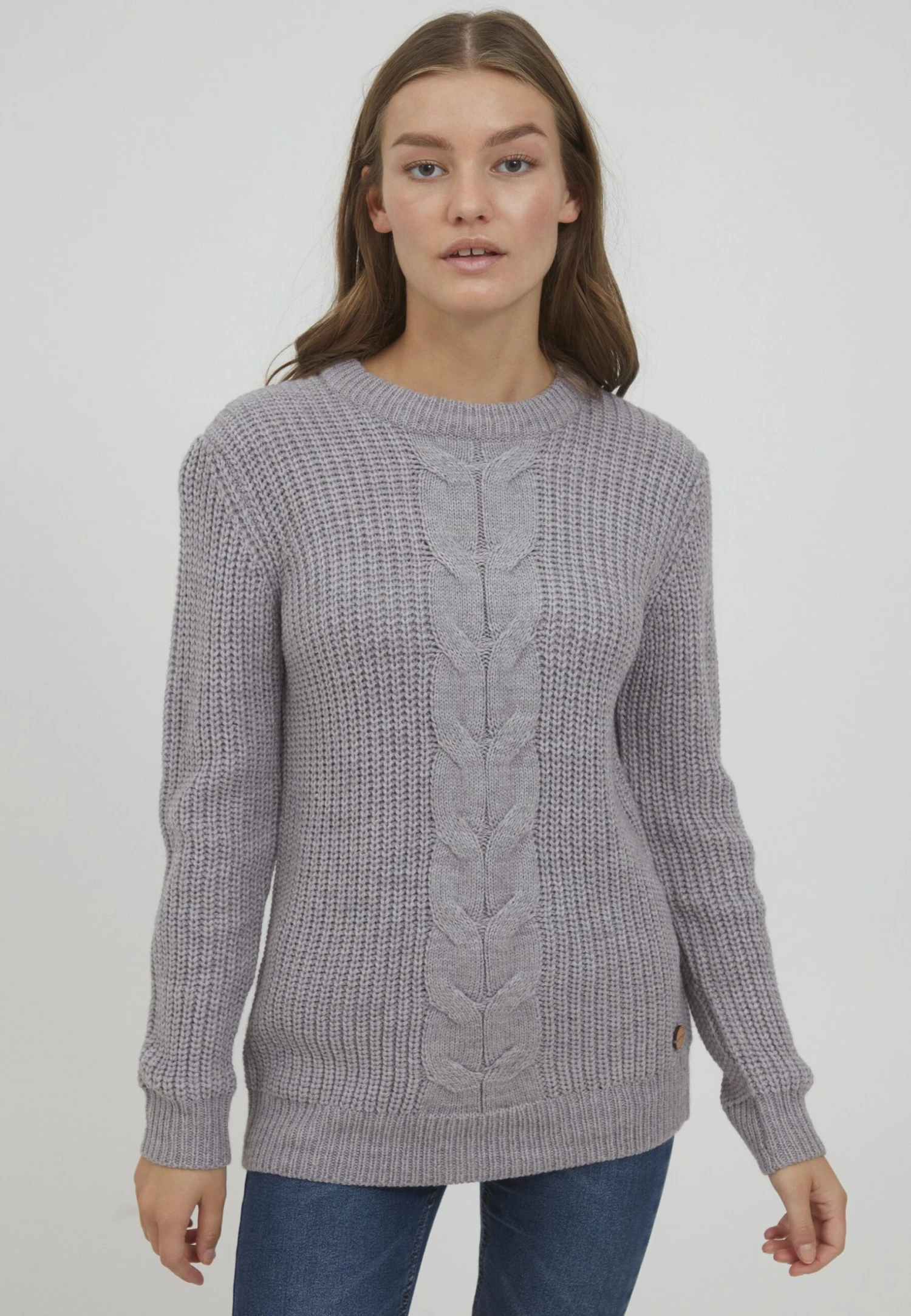 OXMO Oxnatasja - Jersey De Punto - Medium Grey Melange 1 OXMO Oxnatasja - Jersey De Punto - Medium Grey Melange