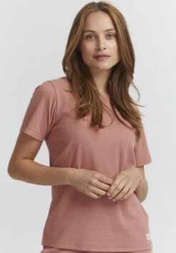 OXMO Pim - Camiseta Básica - Ash Rose