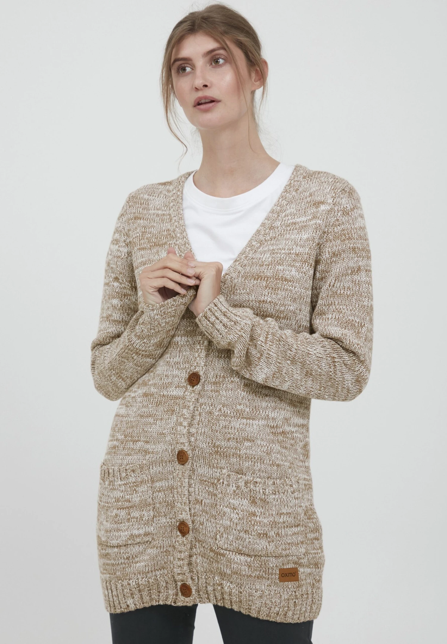 OXMO Oxphilemona - Chaqueta De Punto - Dune 1 OXMO Oxphilemona - Chaqueta De Punto - Dune