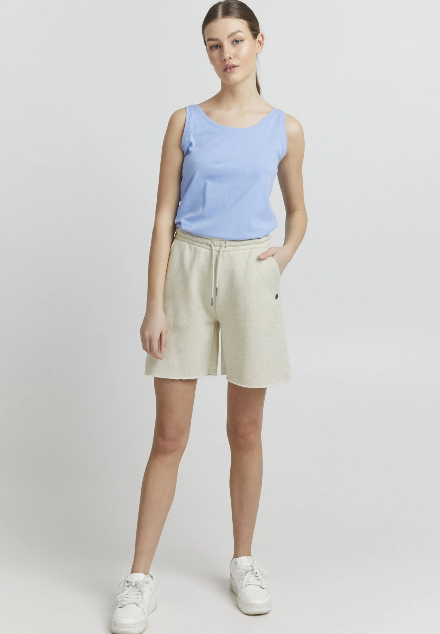 OXMO Hope - Shorts - Oatmeal Melange 2 OXMO Hope - Shorts - Oatmeal Melange - Imagen 2