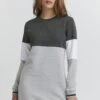 OXMO Oxomila - Vestido Informal - Dark Grey Melange