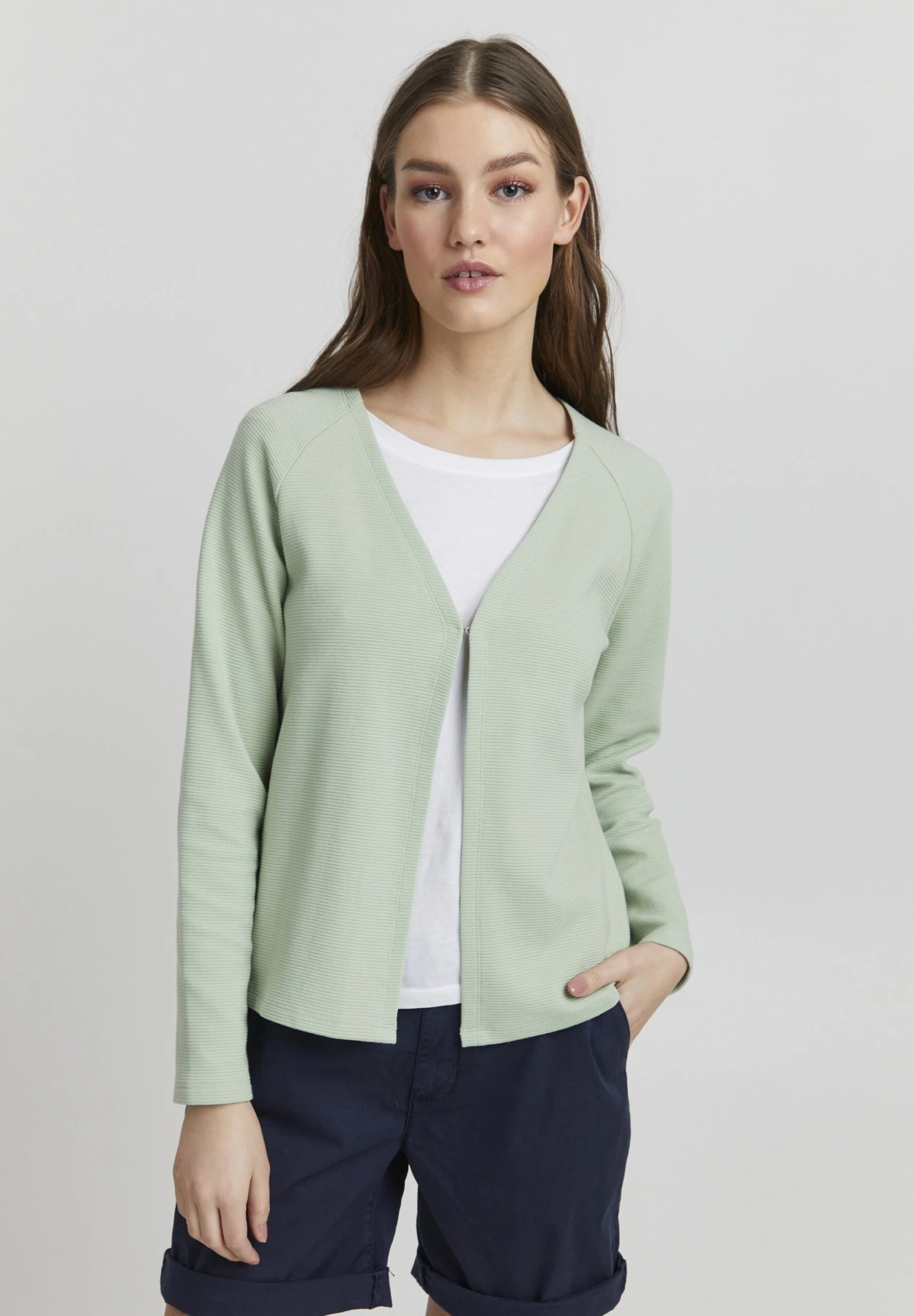 OXMO Jonia - Chaqueta De Punto - Frosty Green 1 OXMO Jonia - Chaqueta De Punto - Frosty Green