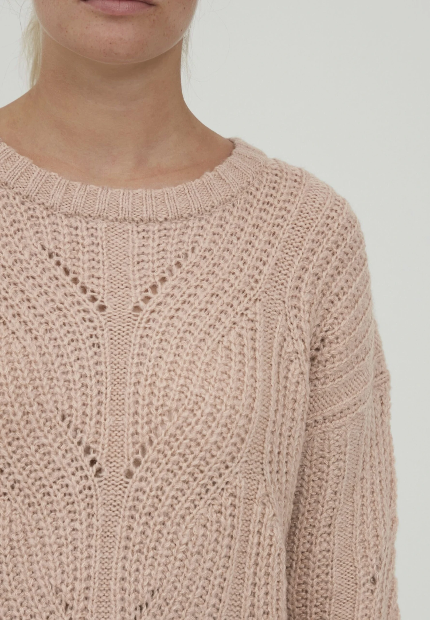 OXMO Oxchiara - Jersey De Punto - Mahogany Rose 3 OXMO Oxchiara - Jersey De Punto - Mahogany Rose - Imagen 3