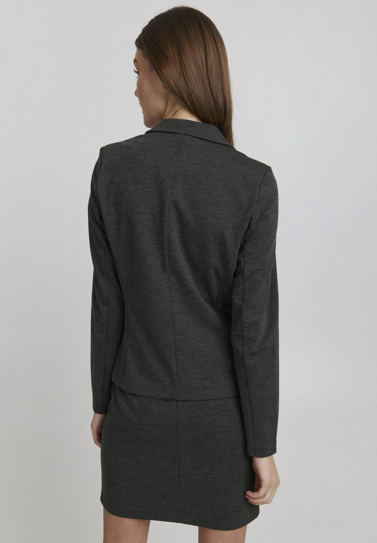 OXMO Aenne - Blazer - Medium Grey Melange 3 OXMO Aenne - Blazer - Medium Grey Melange - Imagen 3