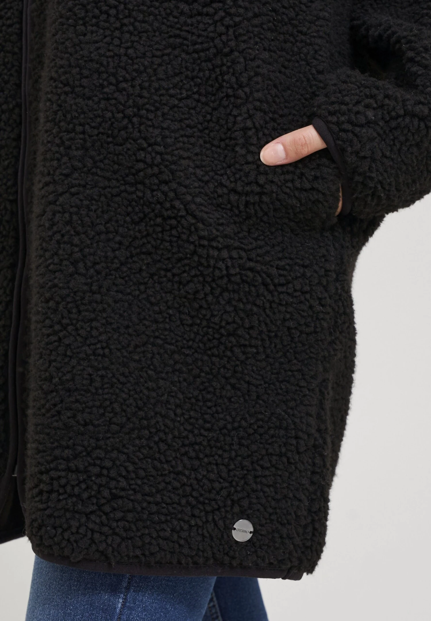 OXMO Oxtova - Sudadera Con Cremallera - Black 5 OXMO Oxtova - Sudadera Con Cremallera - Black - Imagen 5