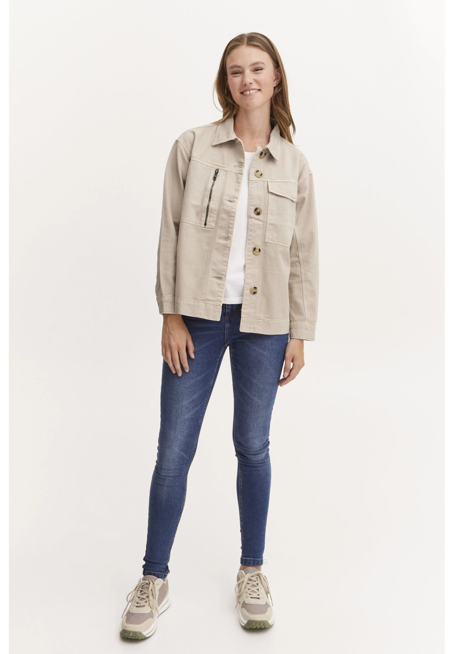 OXMO Chaqueta Vaquera - Cement 2 OXMO Chaqueta Vaquera - Cement - Imagen 2