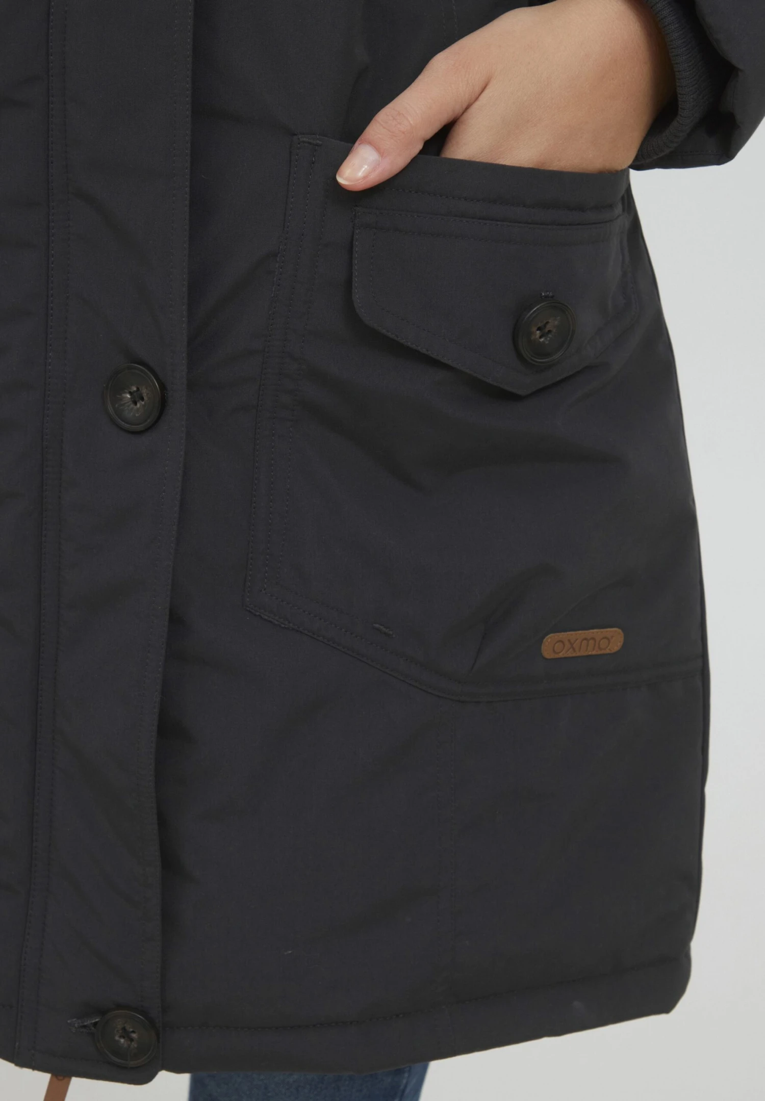 OXMO Oxtala - Abrigo De Invierno - Phantom Grey 5 OXMO Oxtala - Abrigo De Invierno - Phantom Grey - Imagen 5