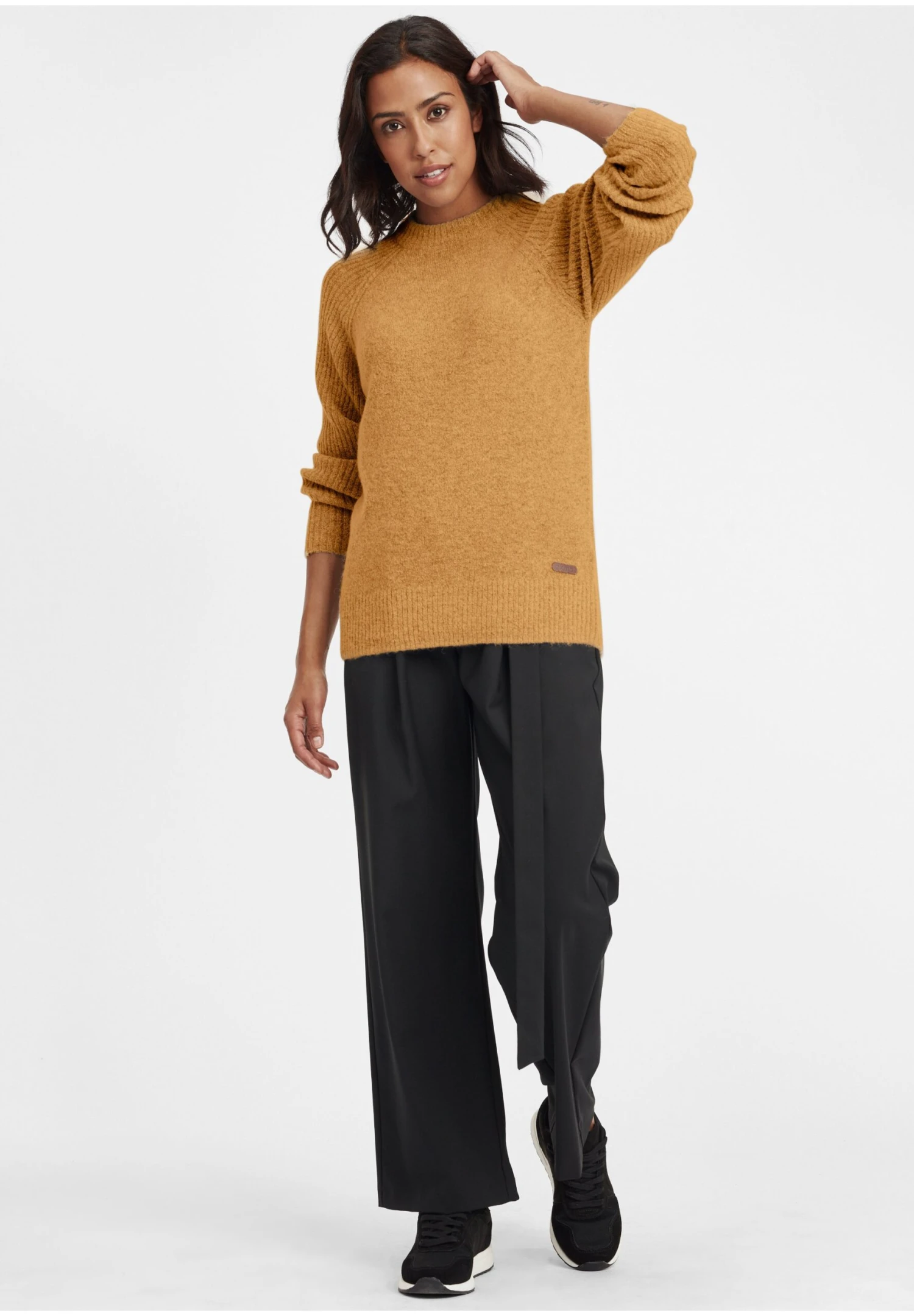 OXMO Oxgianna - Jersey De Punto - Honey Mustard 2 OXMO Oxgianna - Jersey De Punto - Honey Mustard - Imagen 2