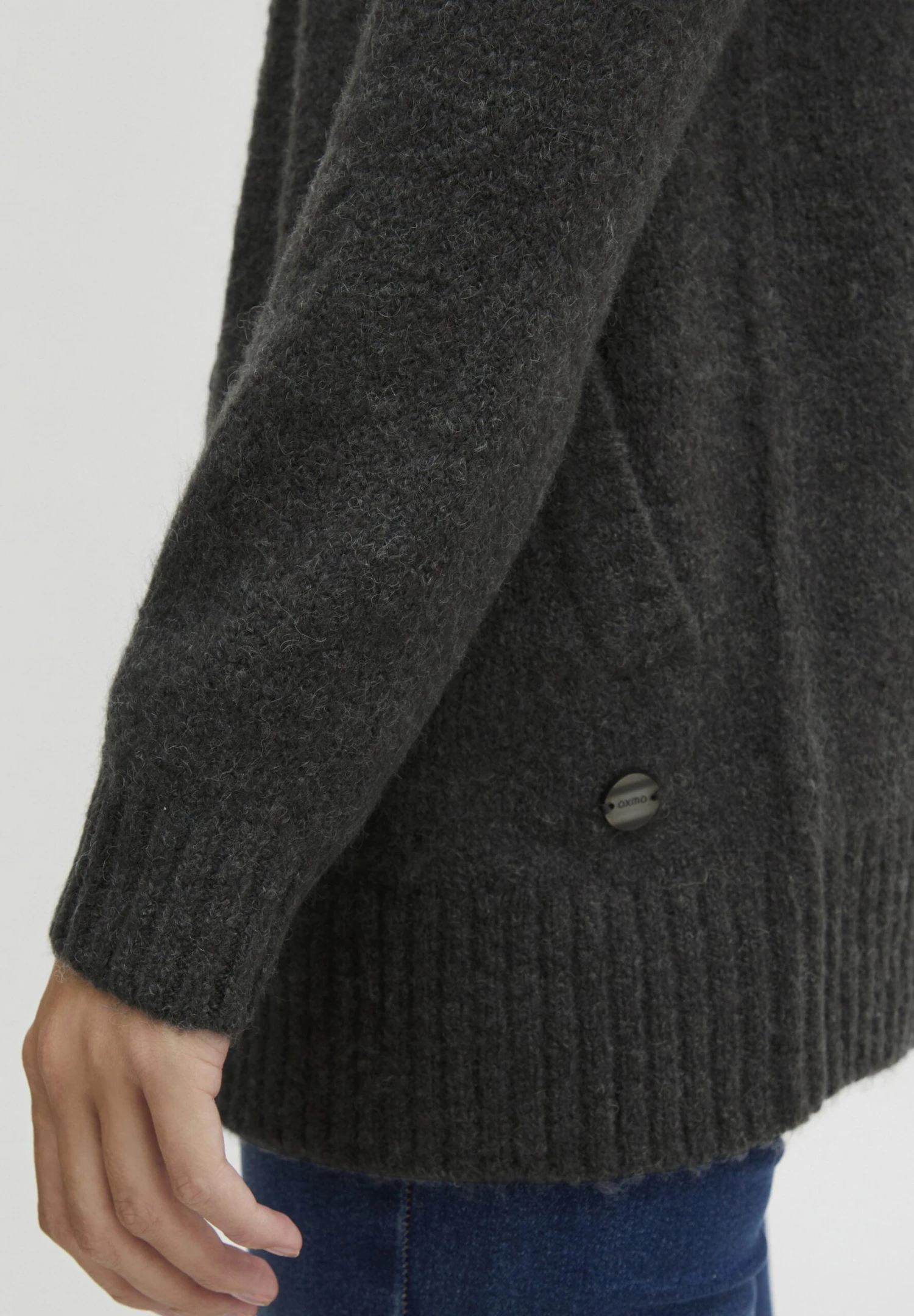 OXMO Oxsally - Chaqueta De Punto - Blackened Pearl Melange 5 OXMO Oxsally - Chaqueta De Punto - Blackened Pearl Melange - Imagen 5