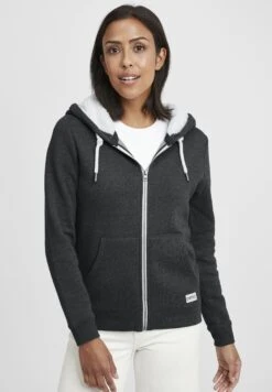 OXMO Oxbinja - Sudadera Con Cremallera - Dark Grey Melange