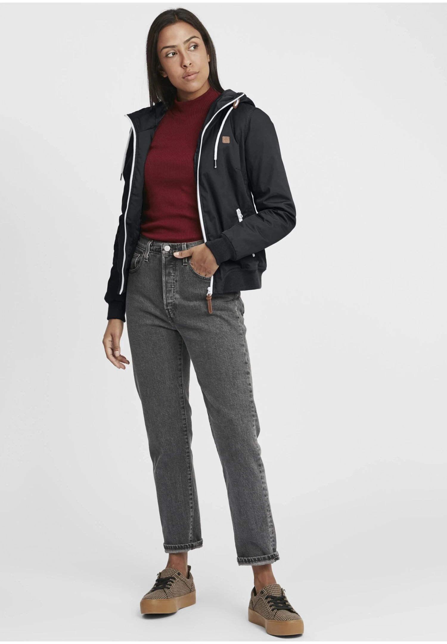 OXMO Oxtila - Chaqueta De Entretiempo - Black 2 OXMO Oxtila - Chaqueta De Entretiempo - Black - Imagen 2