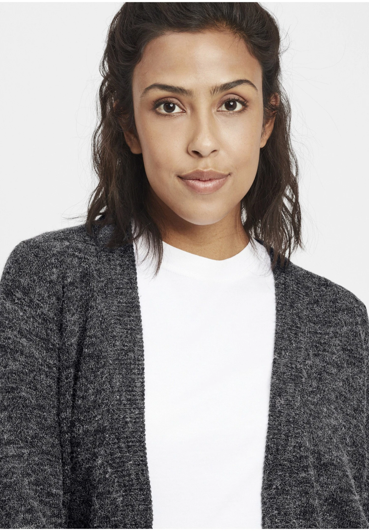 OXMO Oxneli - Chaqueta De Punto - Charcoal 4 OXMO Oxneli - Chaqueta De Punto - Charcoal - Imagen 4