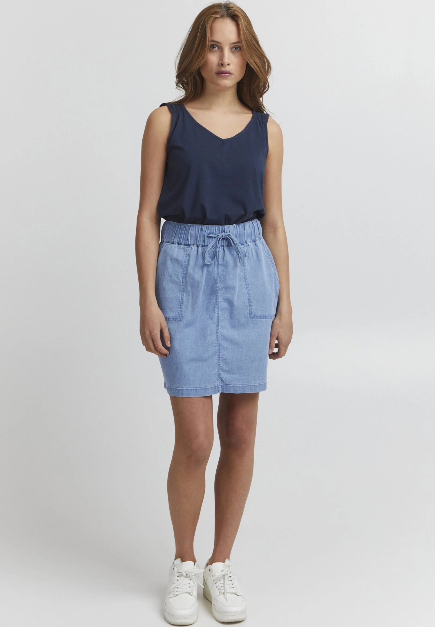 OXMO Top - Indigo Blue 2 OXMO Top - Indigo Blue - Imagen 2