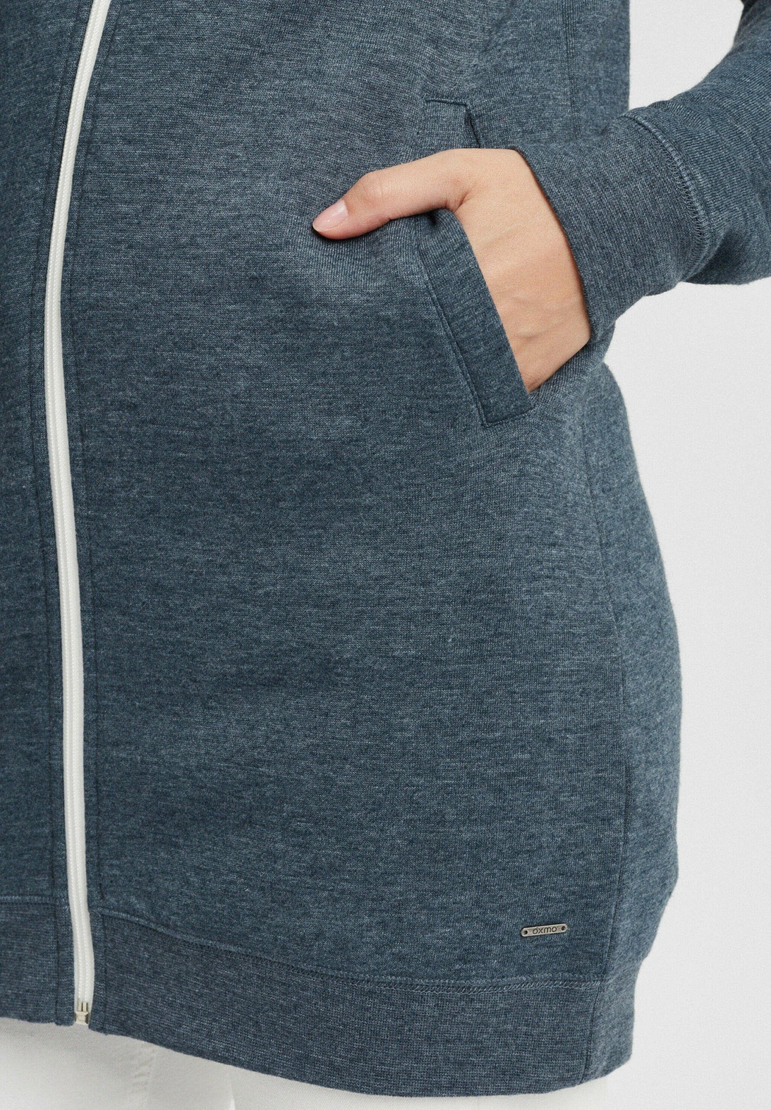 OXMO Oxolinda - Sudadera Con Cremallera - Ins Blue M 6 OXMO Oxolinda - Sudadera Con Cremallera - Ins Blue M - Imagen 6