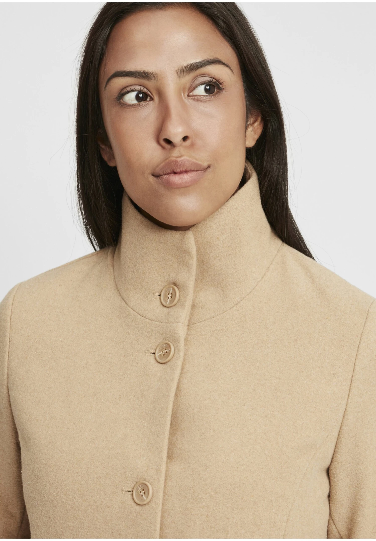 OXMO Oxhermy - Abrigo Clásico - Dune Melange 4 OXMO Oxhermy - Abrigo Clásico - Dune Melange - Imagen 4