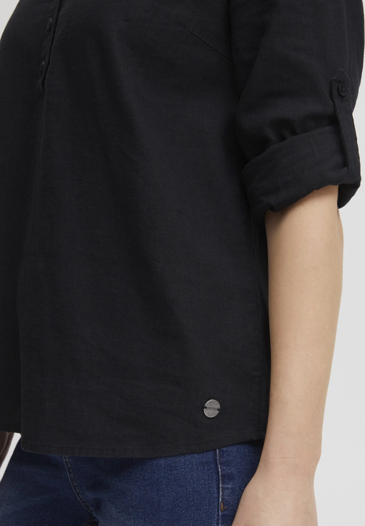 OXMO Oxanja - Blusa - Black 5 OXMO Oxanja - Blusa - Black - Imagen 5