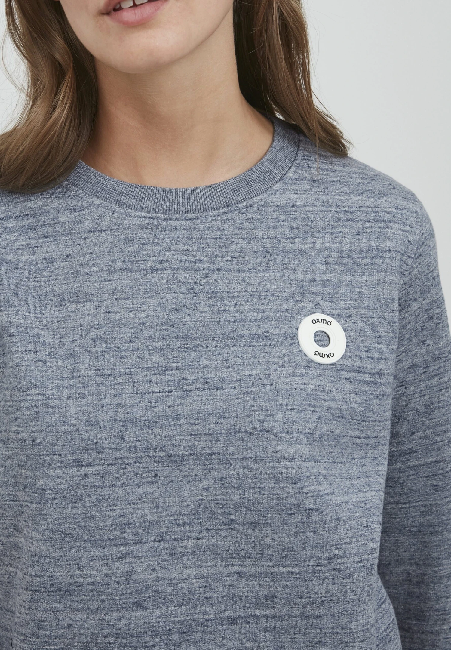 OXMO Oxhella - Jersey De Punto - Total Eclipse Melange 4 OXMO Oxhella - Jersey De Punto - Total Eclipse Melange - Imagen 4