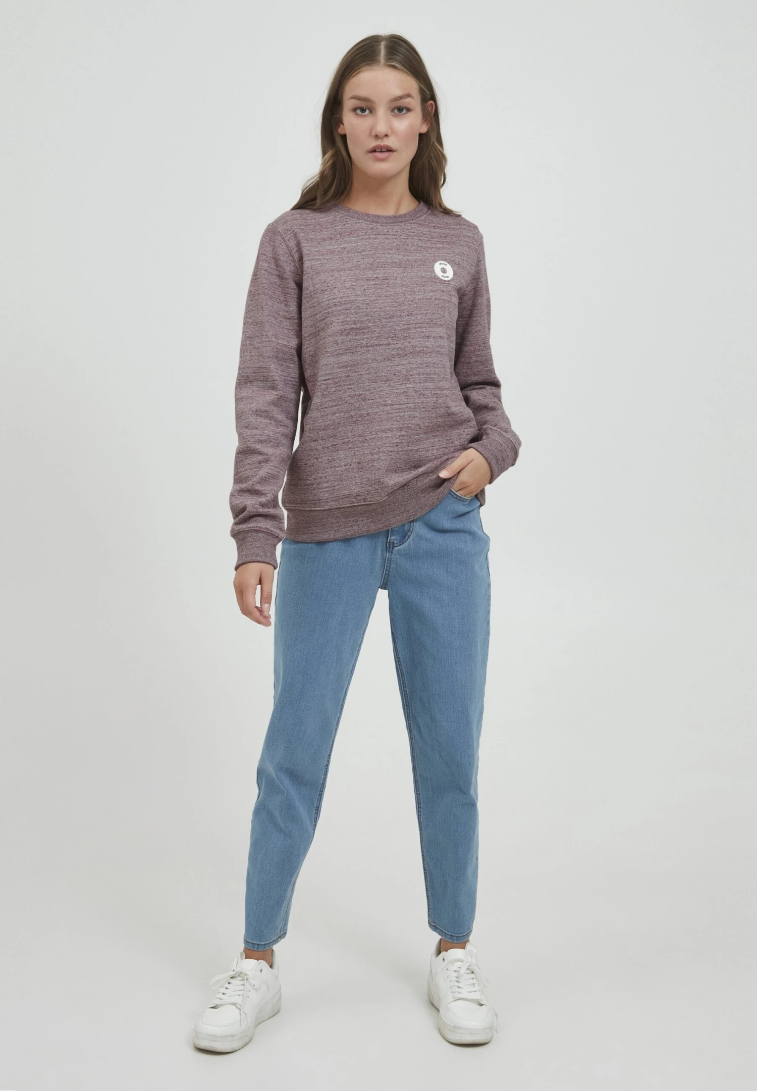 OXMO Oxhella - Jersey De Punto - Chocolate Truffle Melange 2 OXMO Oxhella - Jersey De Punto - Chocolate Truffle Melange - Imagen 2