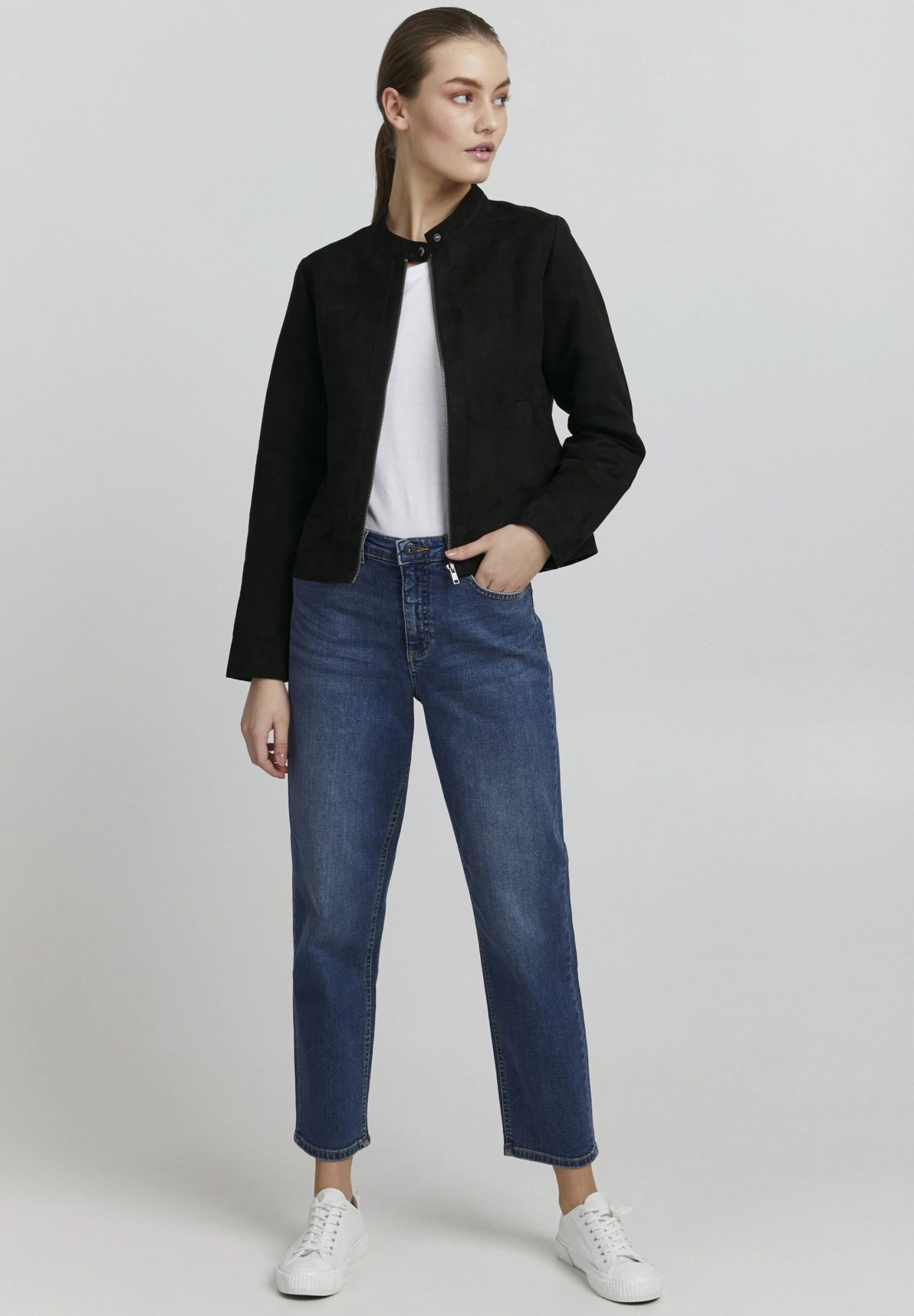 OXMO Peggy - Chaqueta De Cuero Sintético - Black 2 OXMO Peggy - Chaqueta De Cuero Sintético - Black - Imagen 2