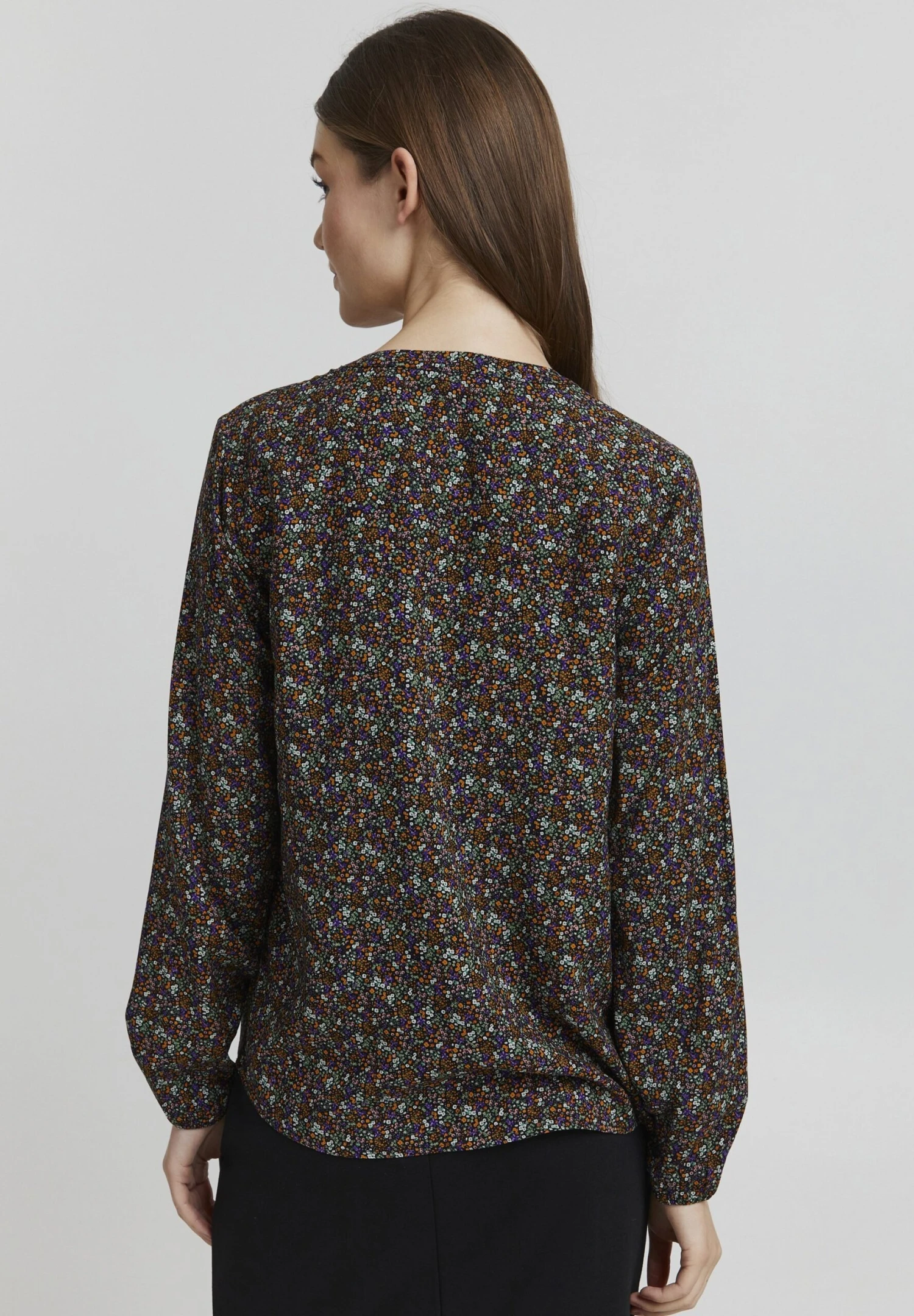 OXMO Elvy - Blusa - Burnt Orange Mix 3 OXMO Elvy - Blusa - Burnt Orange Mix - Imagen 3