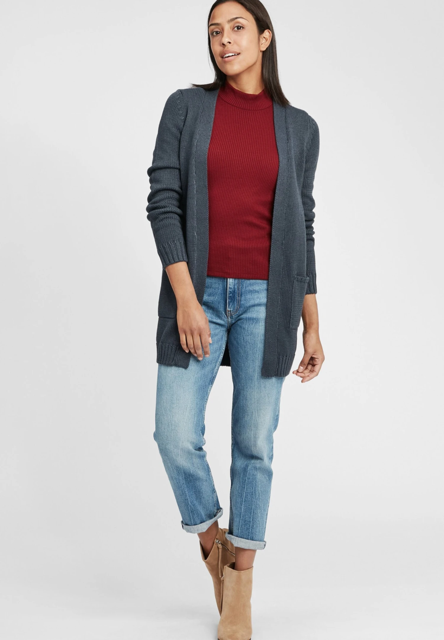 OXMO Oxpaula - Chaqueta De Punto - Ins Bl Mel 2 OXMO Oxpaula - Chaqueta De Punto - Ins Bl Mel - Imagen 2