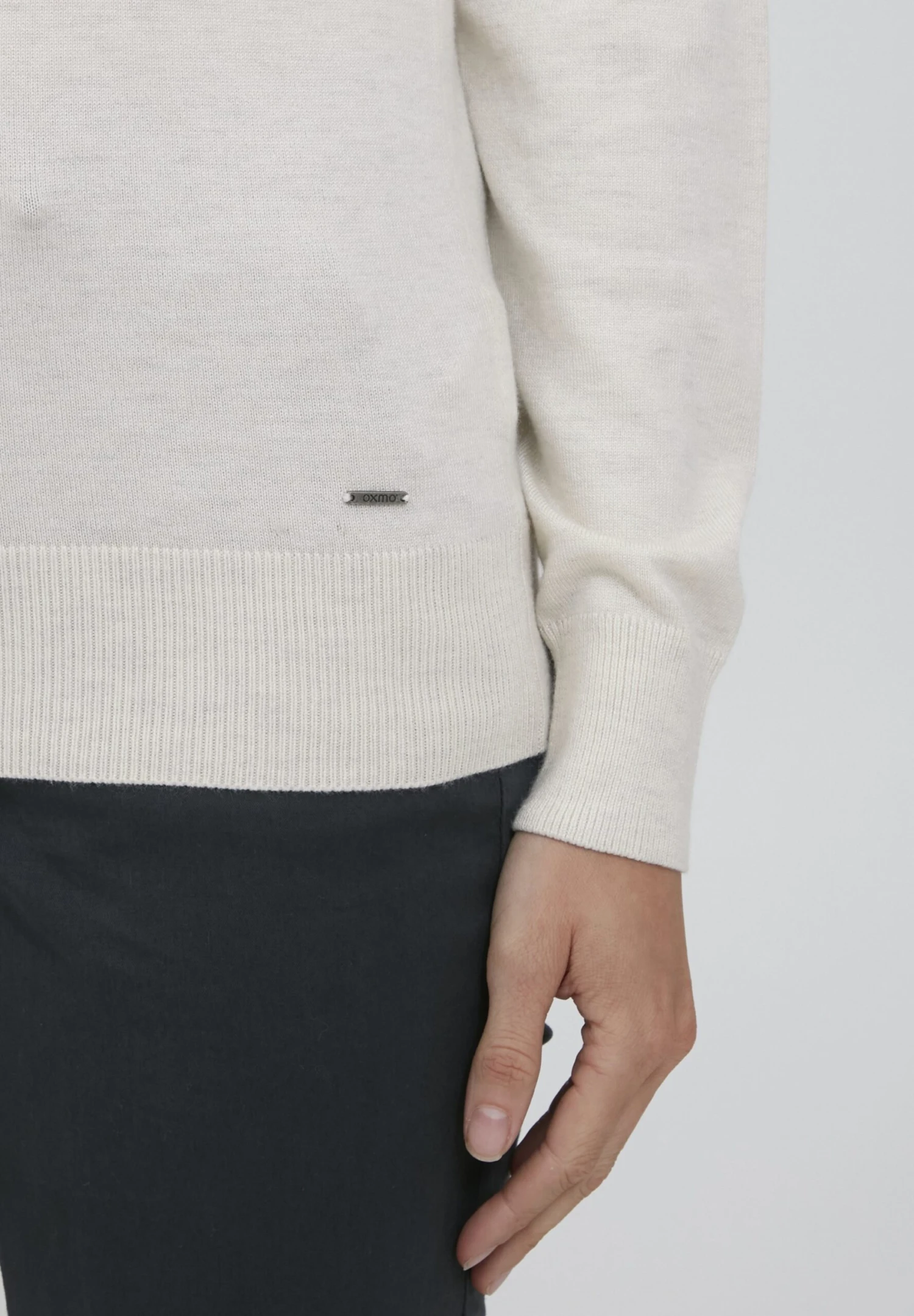 OXMO Oxwina - Jersey De Punto - Oyster Grey Melange 5 OXMO Oxwina - Jersey De Punto - Oyster Grey Melange - Imagen 5